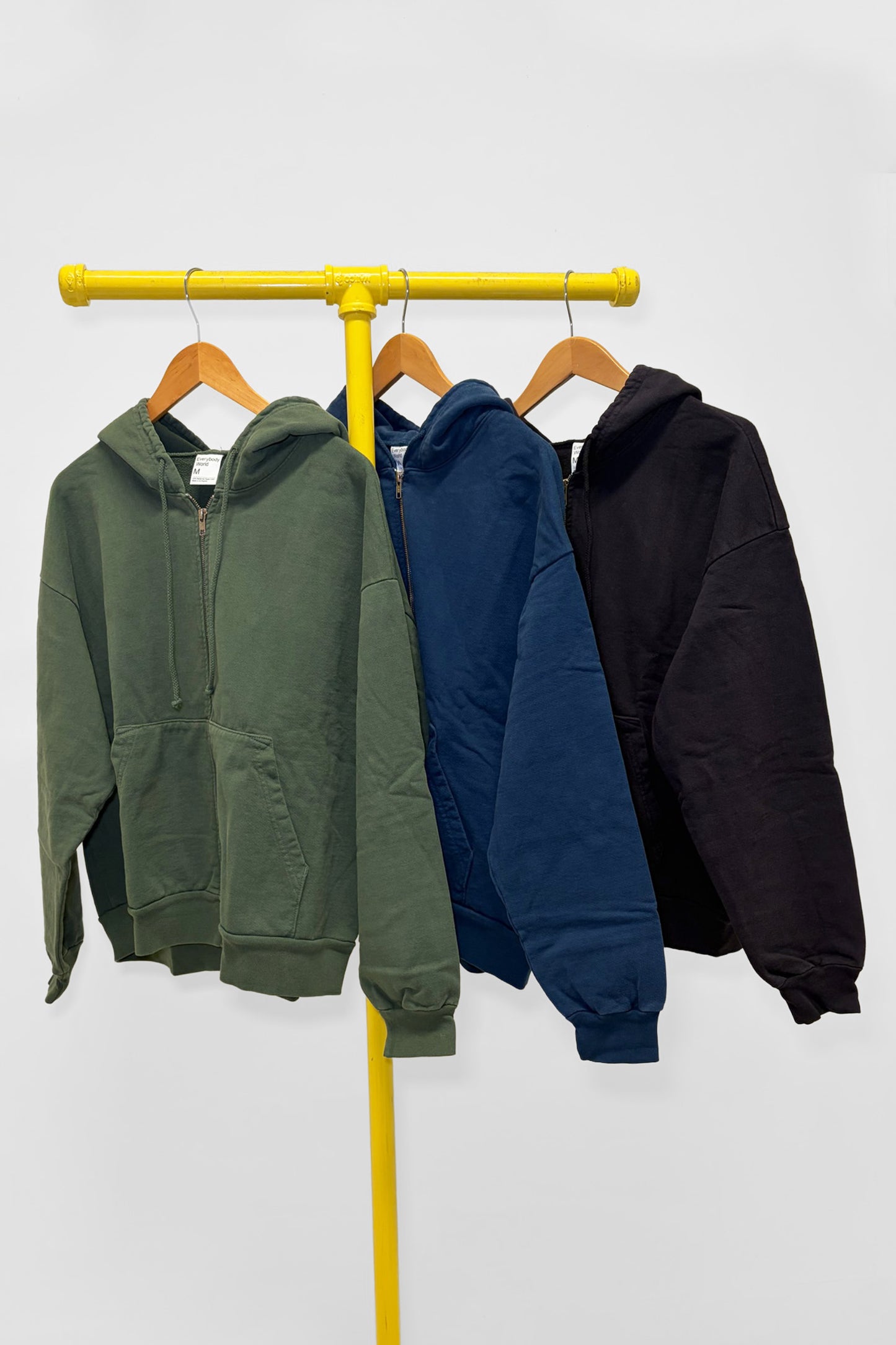 M Trash Zip Up Hoodie 3-Pack, front view