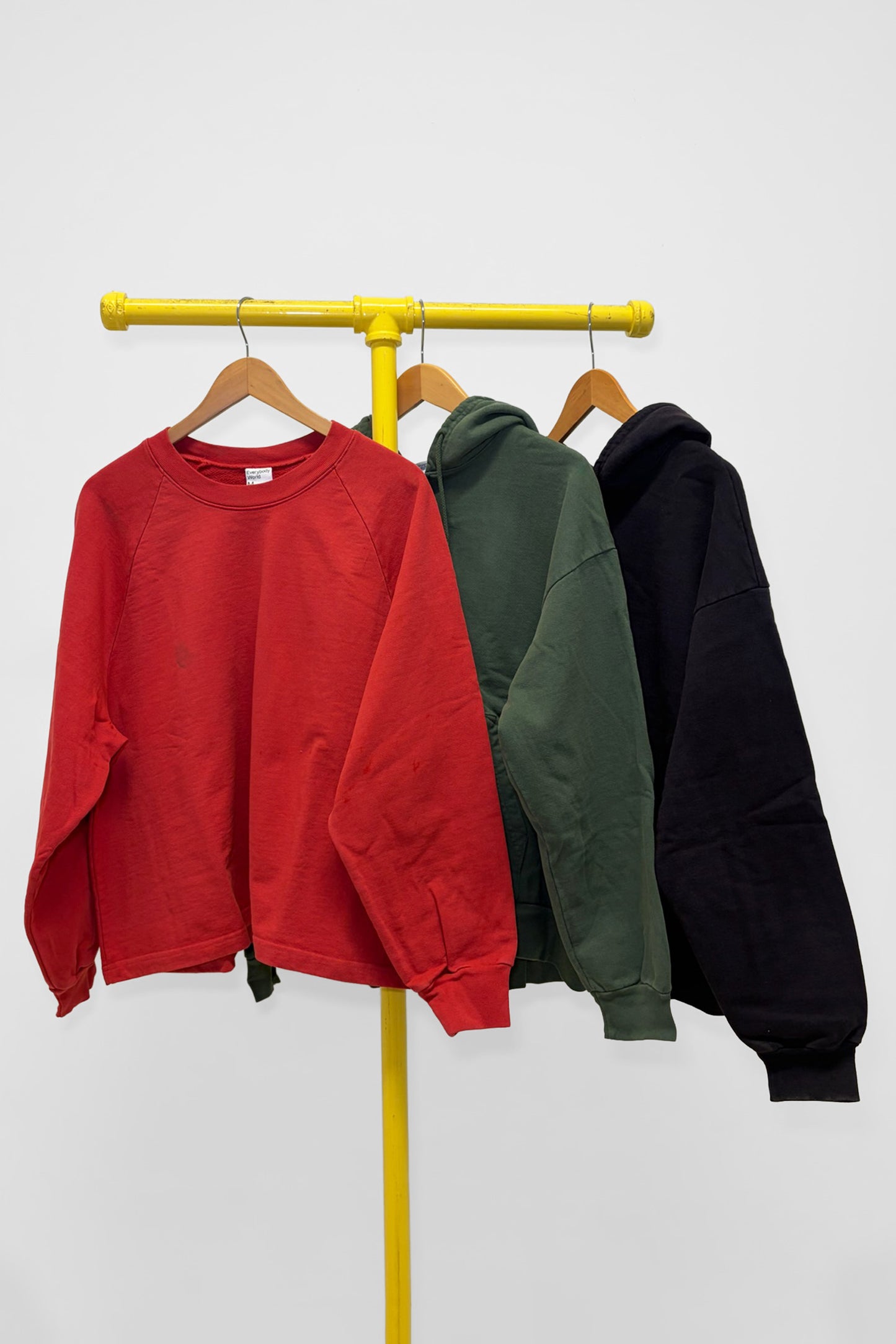 M Trash Zip Up Hoodie & Trash Raglan , front view