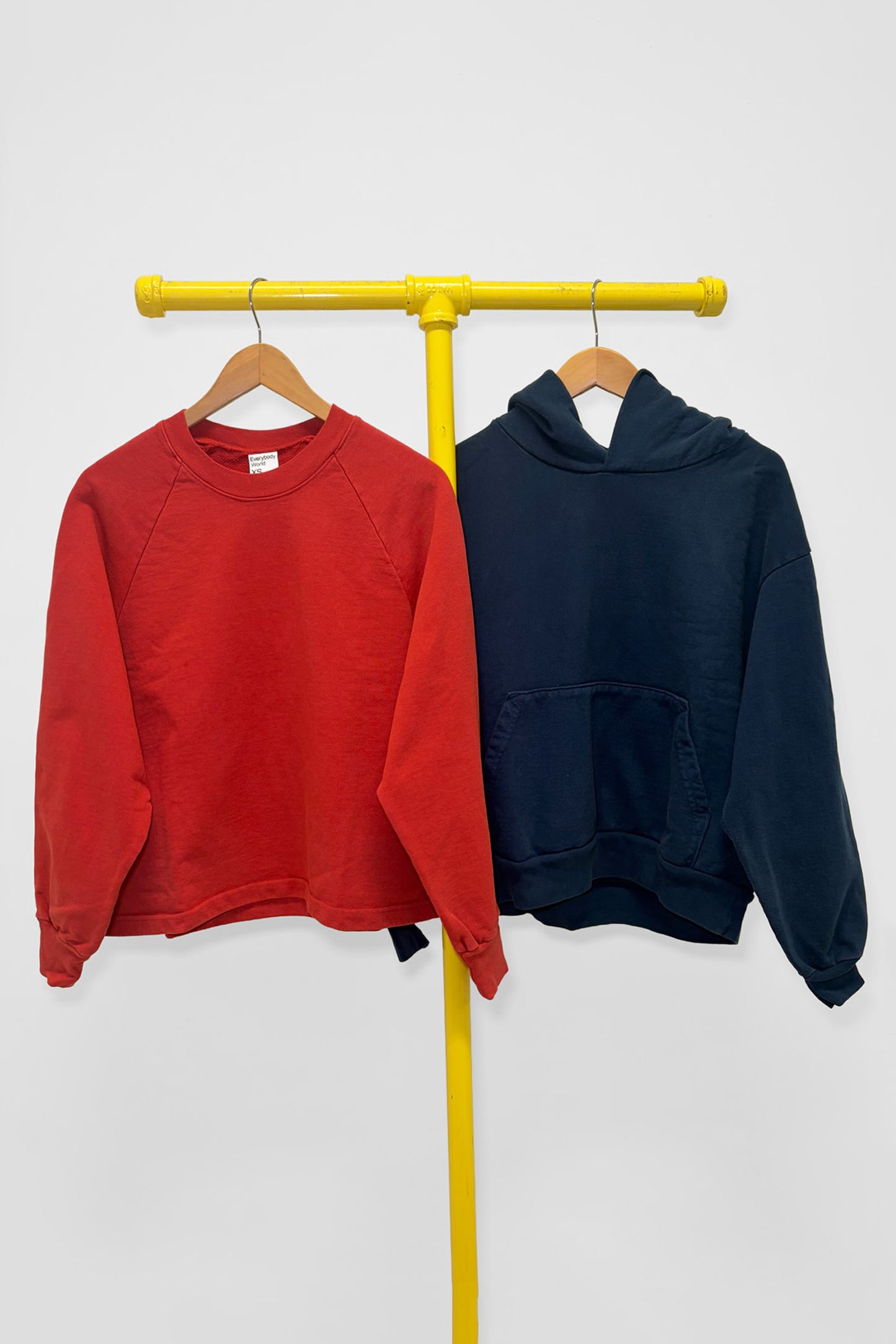 XS Trash Raglan & Trash Hoodie, front view