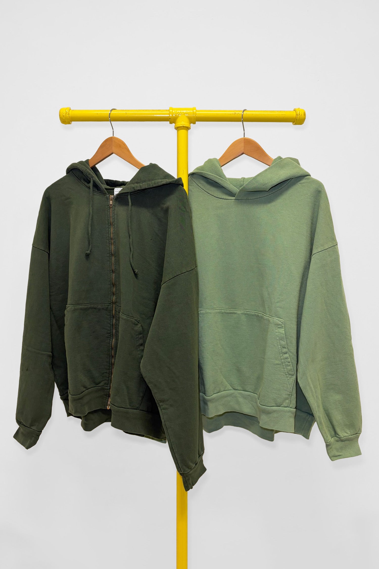 XL Trash Hoodie & Trash Zip Up Hoodie , front view
