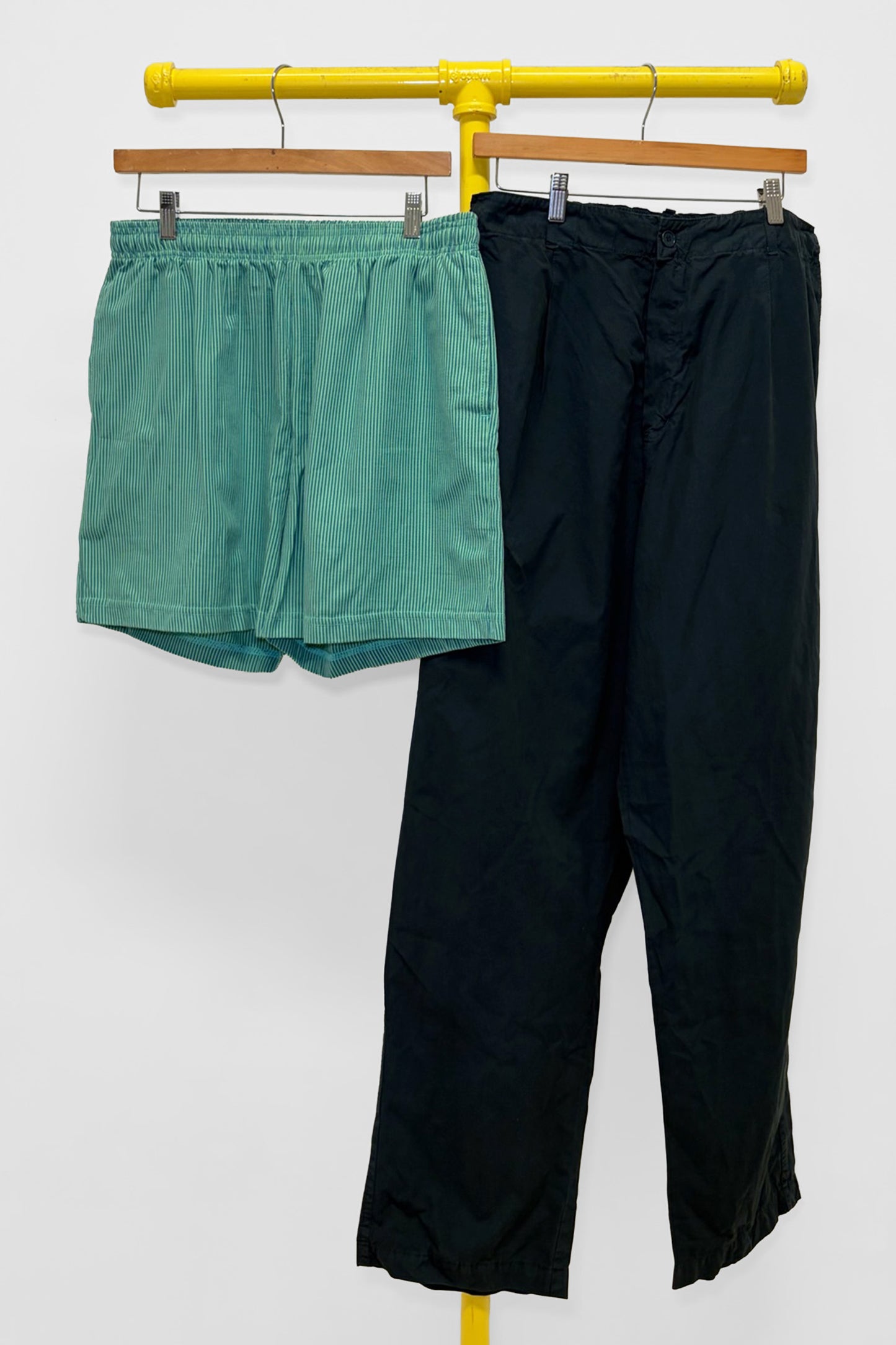 XL Stripe Everyday Shorts & Poplin Life Uniform Pants, front view