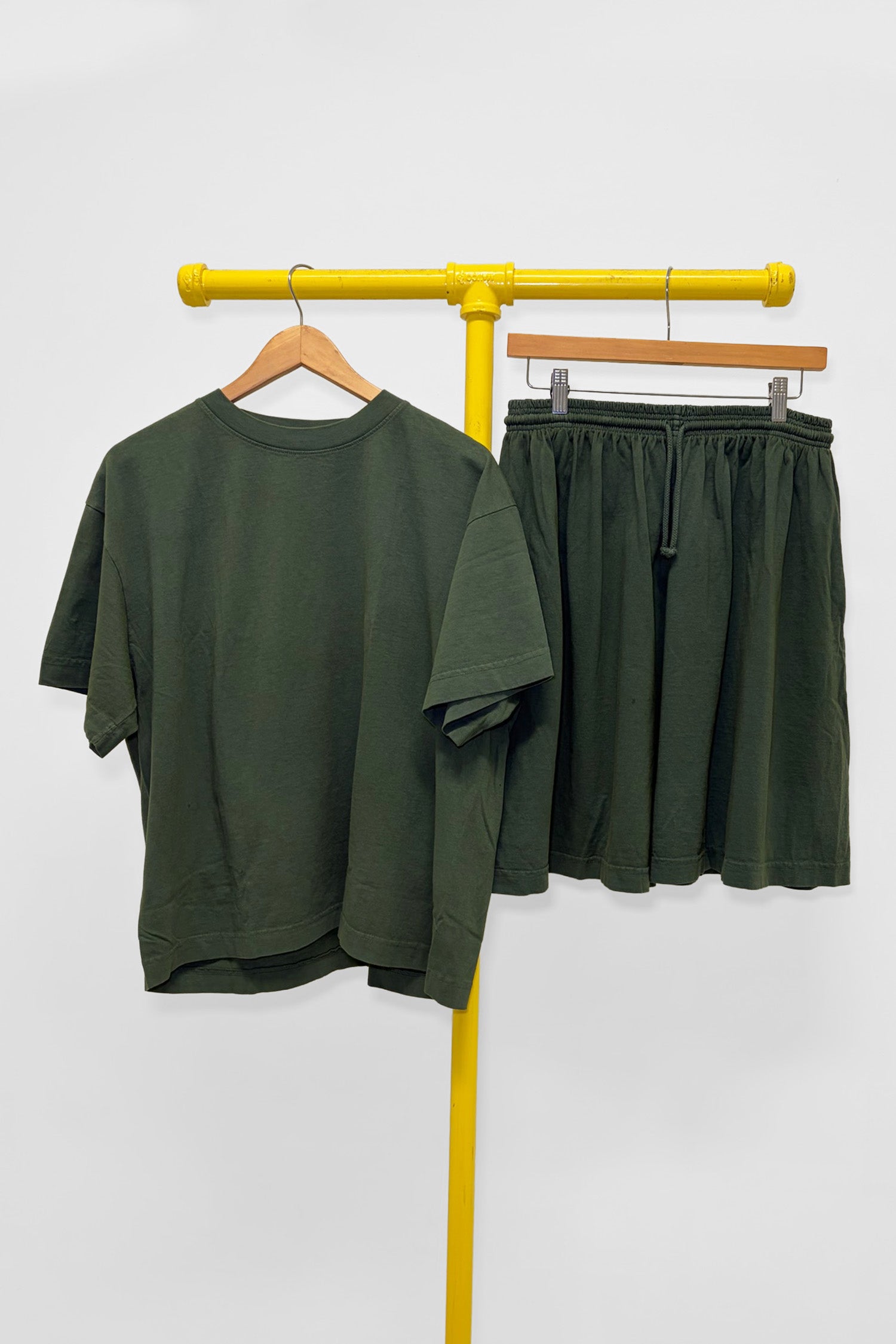 M Boxier Trash Tee & Long Tubular Shorts, front view