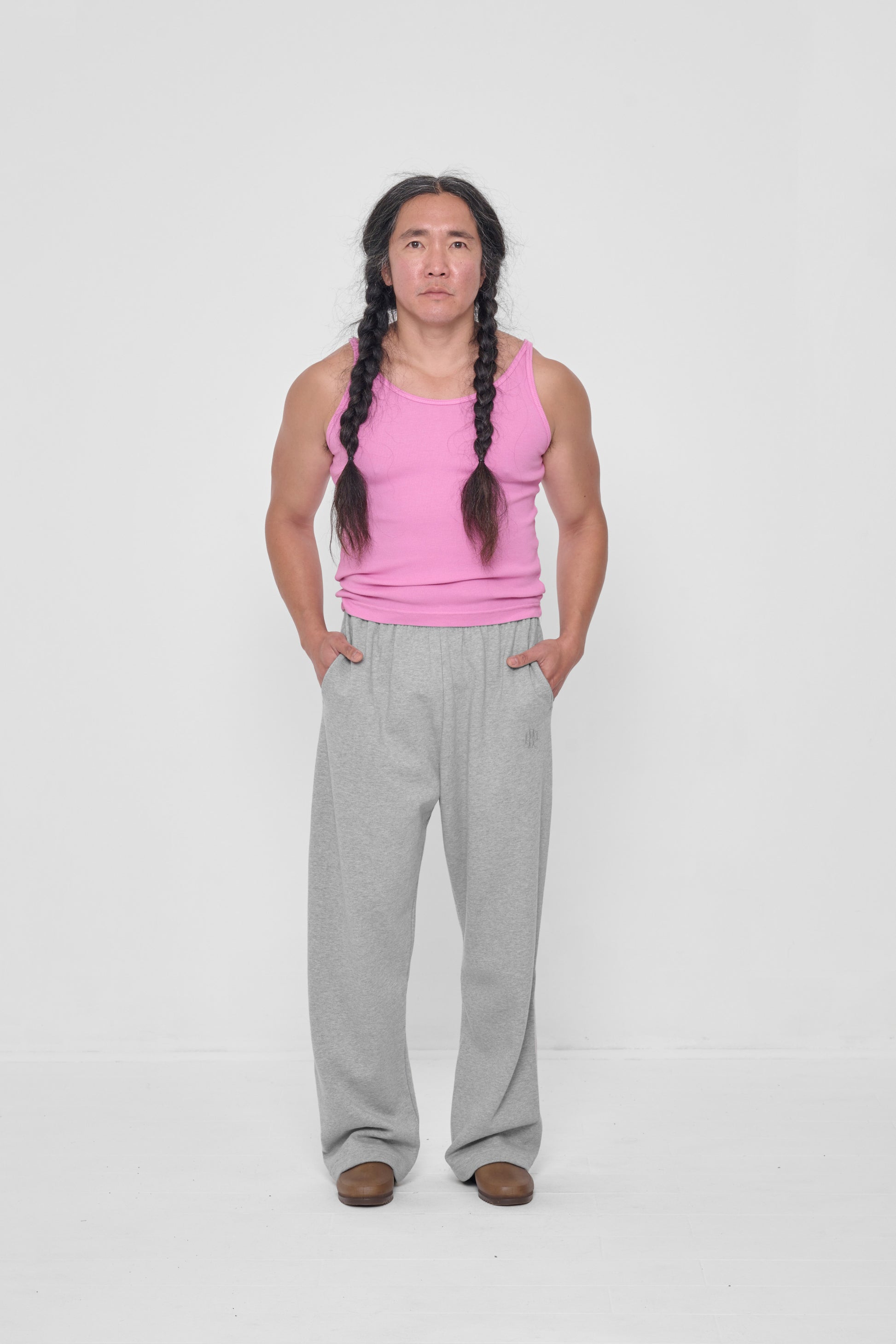 Styled with Pixie Rib Tank and Plasticana Gardana Clogs.