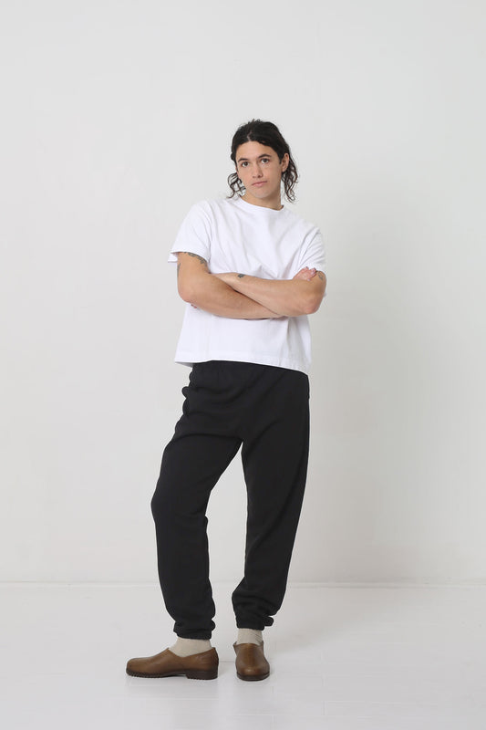 Styled with Black Trash Sweatpants and Plasticana shoes.