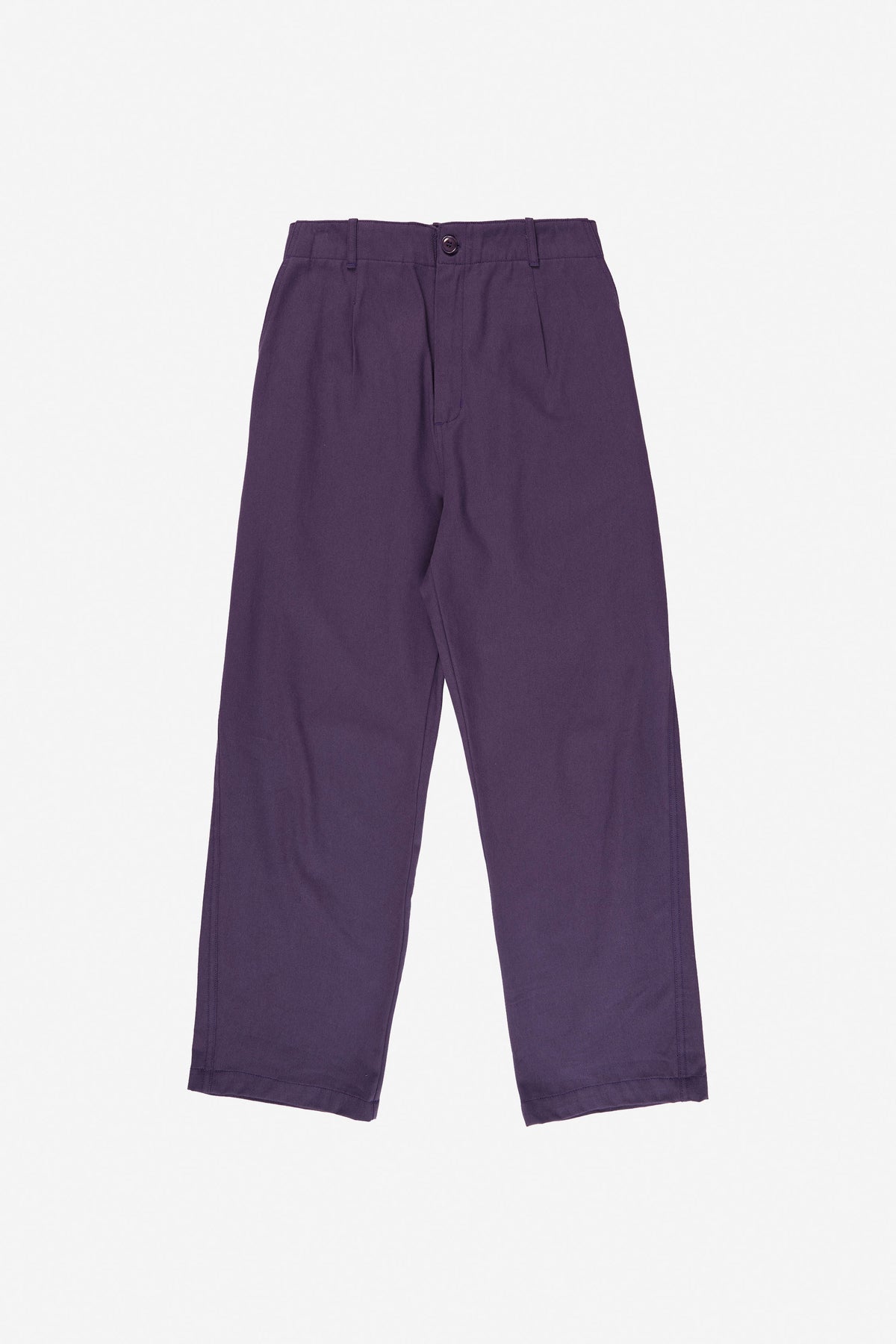 Life Uniform Pants in Washed Mulberry – flat lay front view, no model