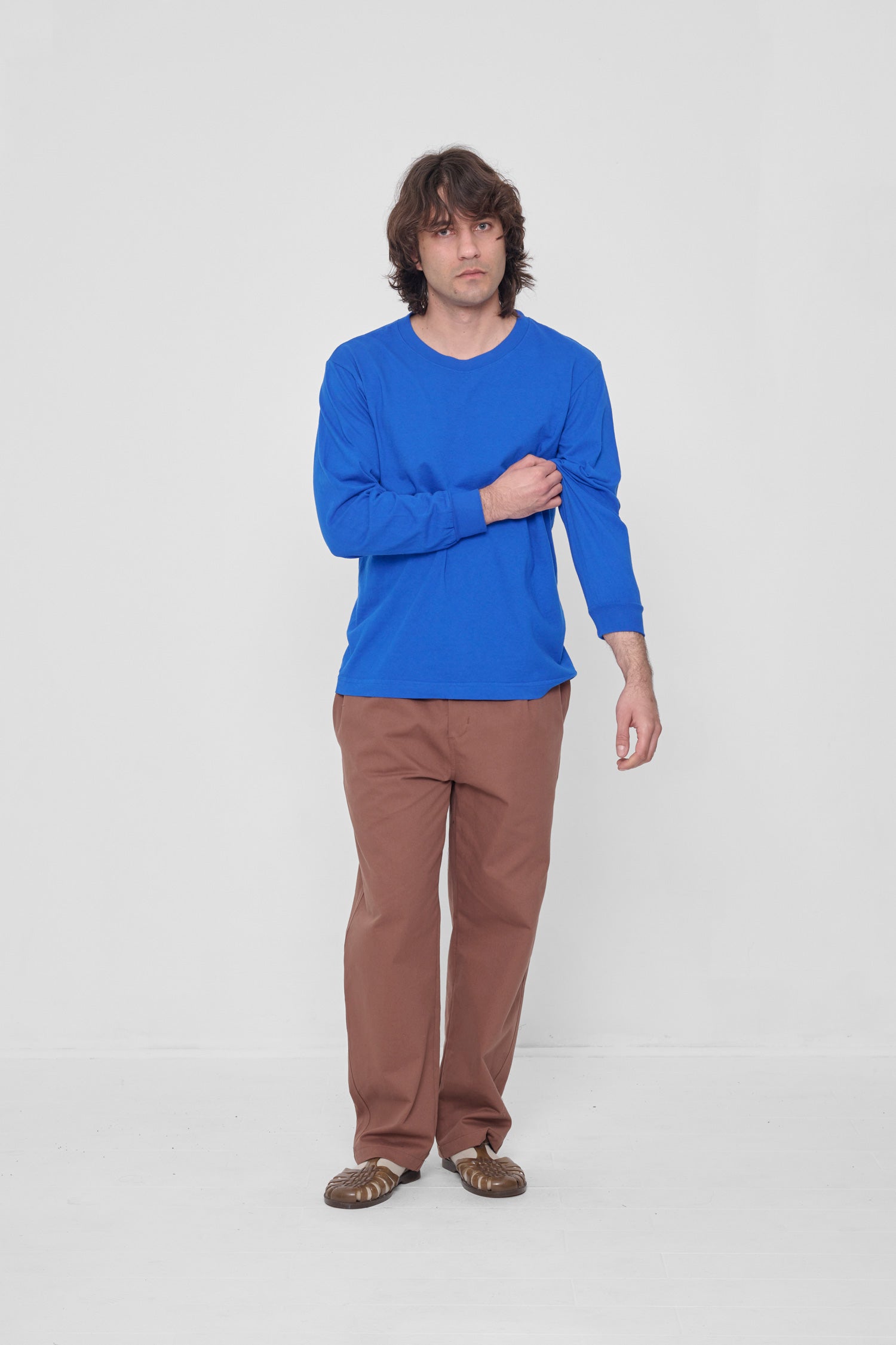 Styled with Potting Soil Life Uniform Pants and Plasticana Jelly Sandals.