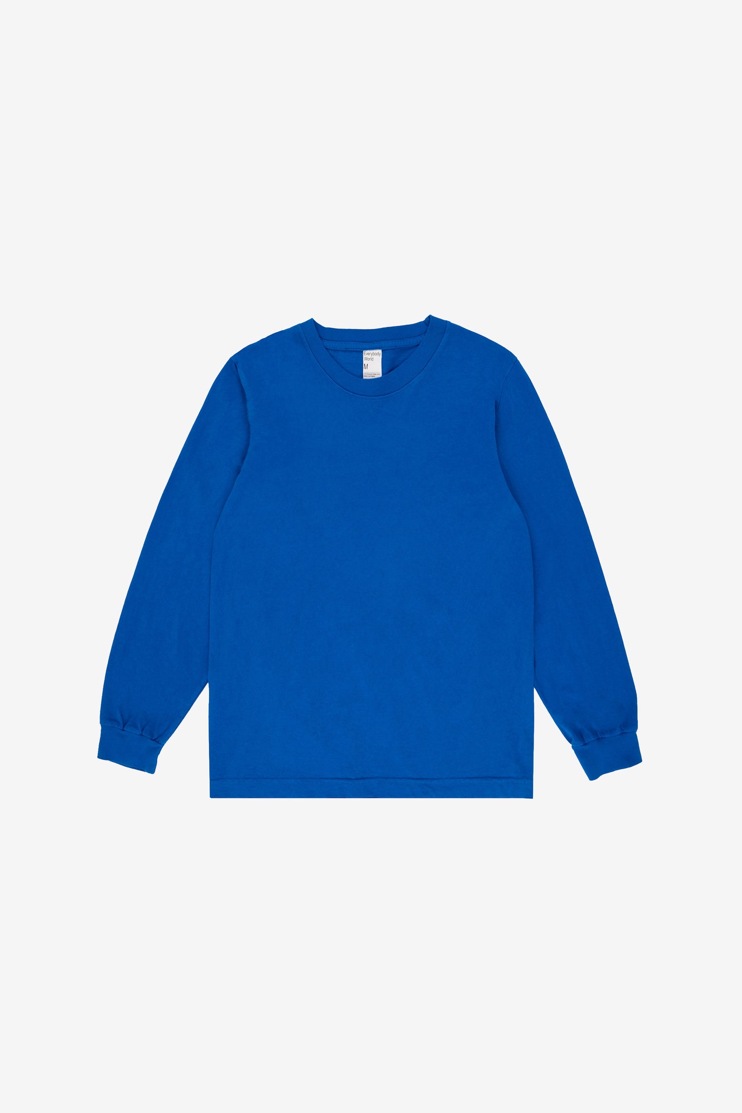 Flat lay showing the straight rectangular cut of the body.