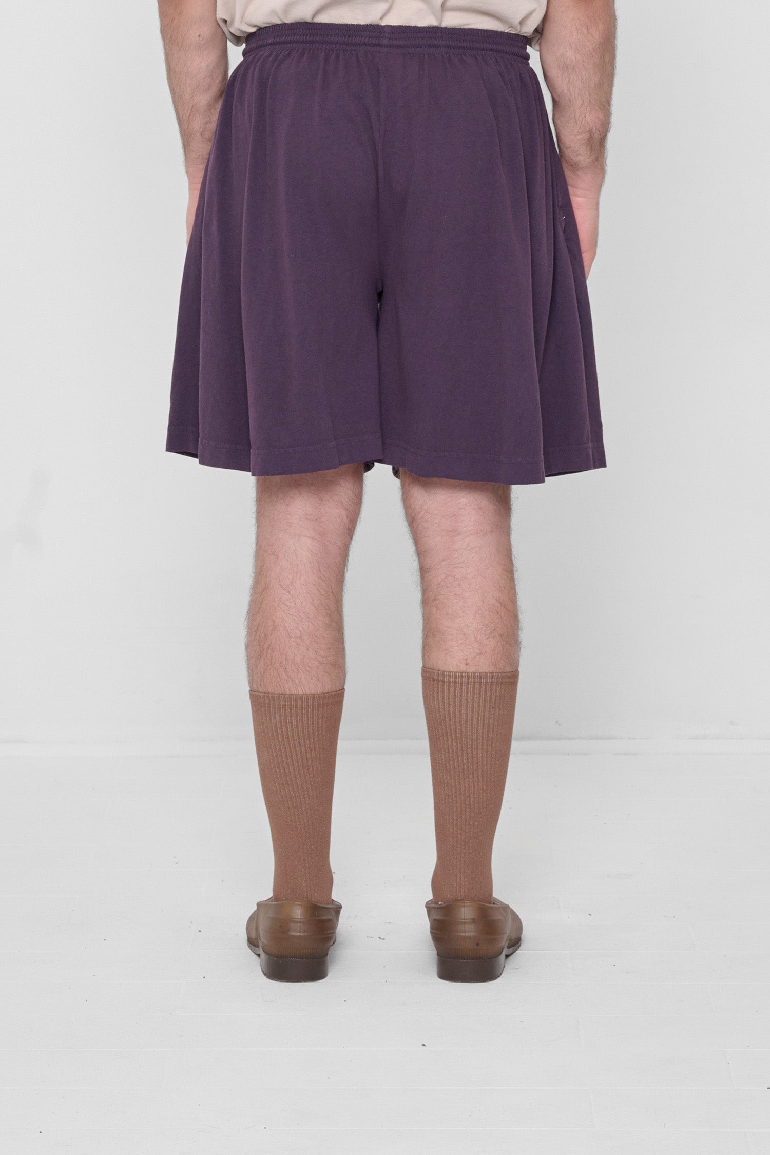 Back view showing drapey fit.