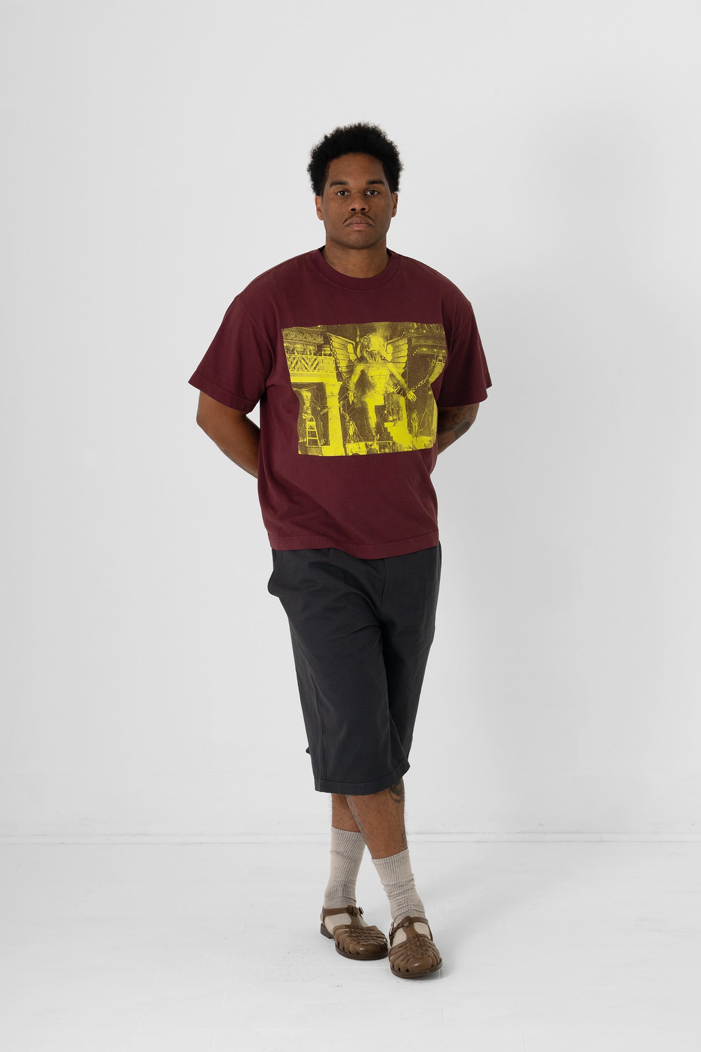 Paired with Slate Bermuda Shorts.
