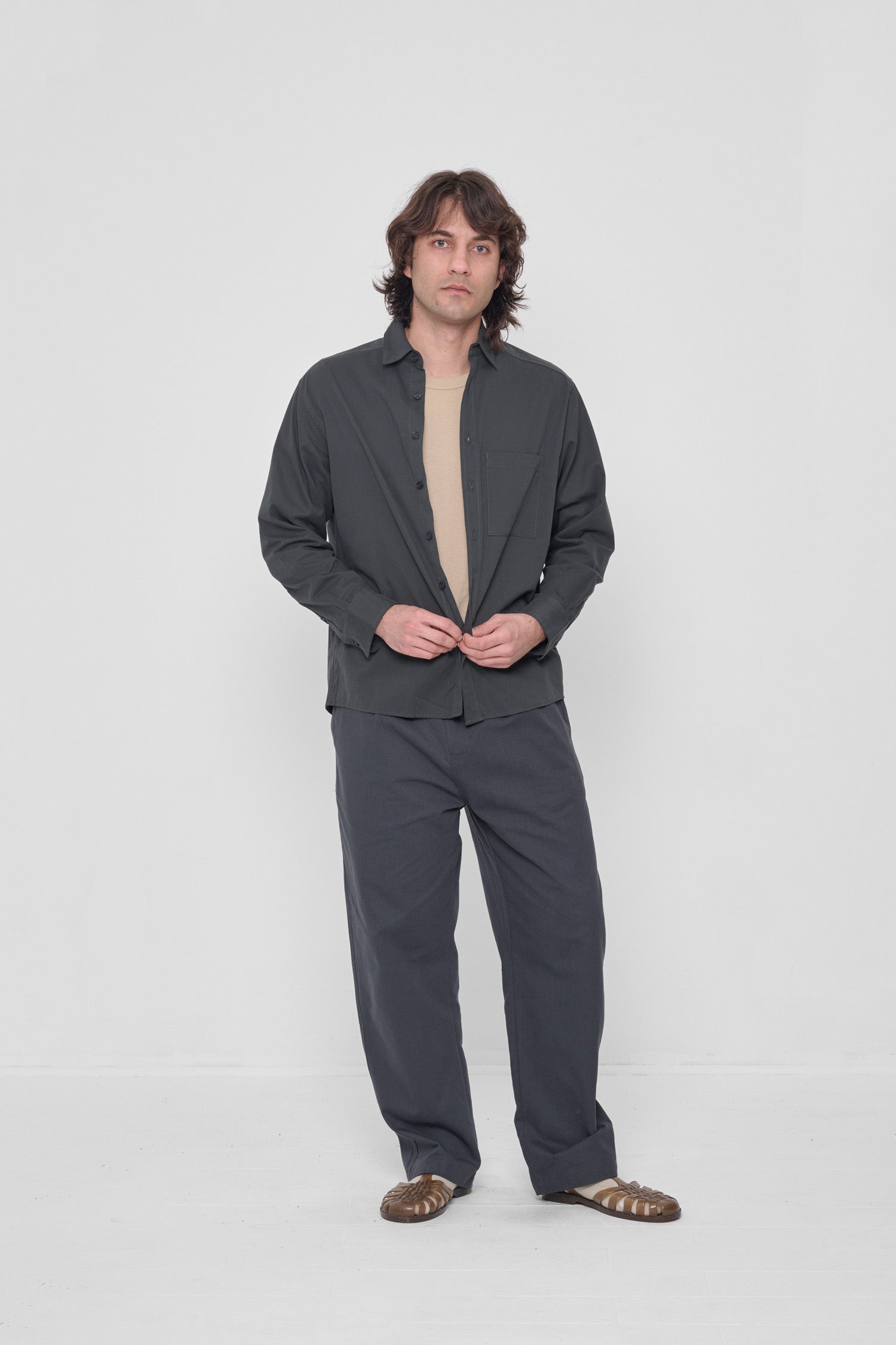 Peach Fuzz Button-Up Shirt — Everybody.World by Prakash Gokalchand