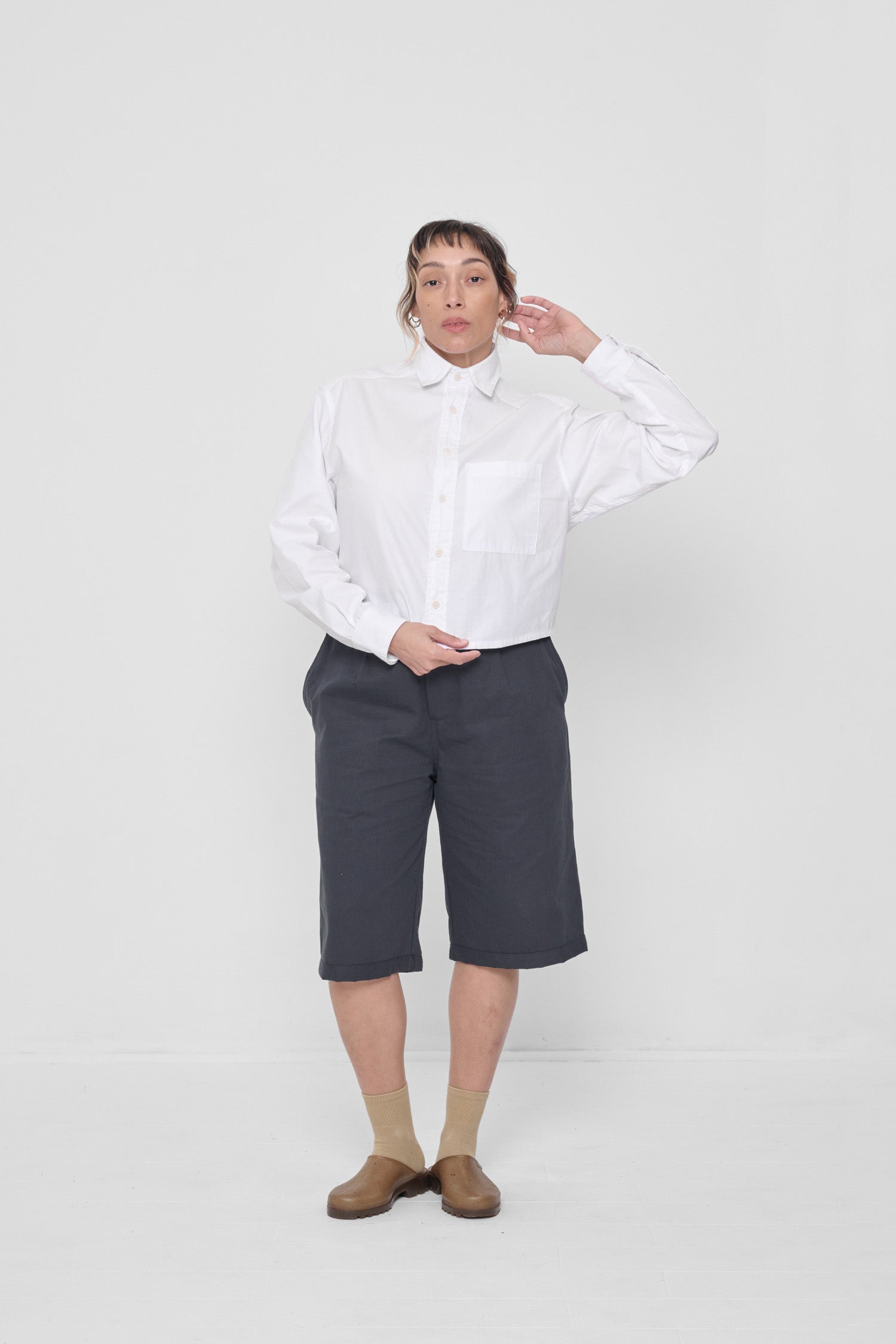 Styled with Slate Bermuda Shorts and Sand Storm Spring Socks. 