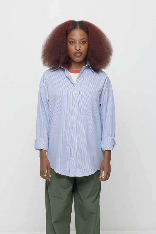 Everybody.World - Stripe Poplin Button-Up Shirt