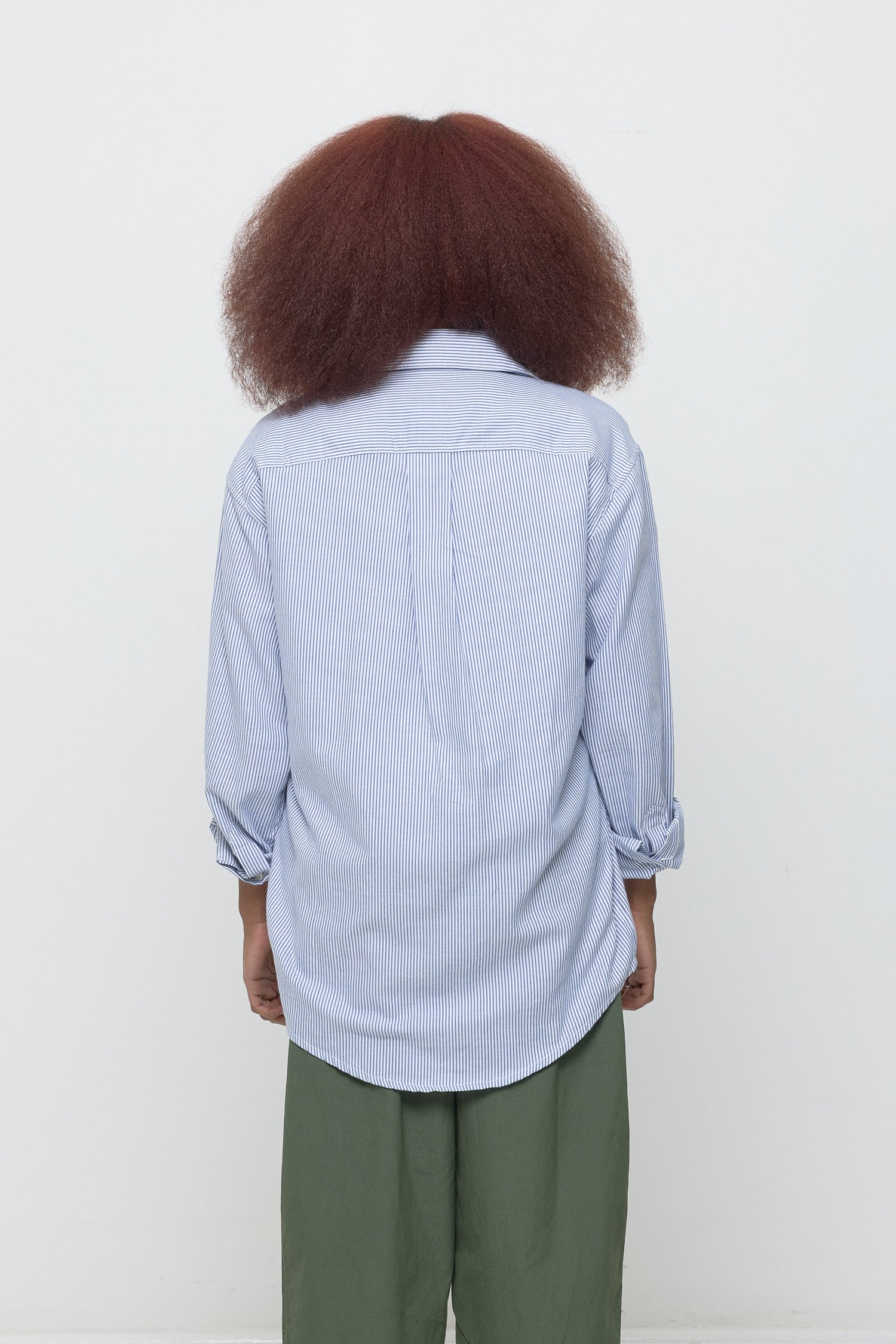 Everybody.World - Stripe Poplin Button-Up Shirt