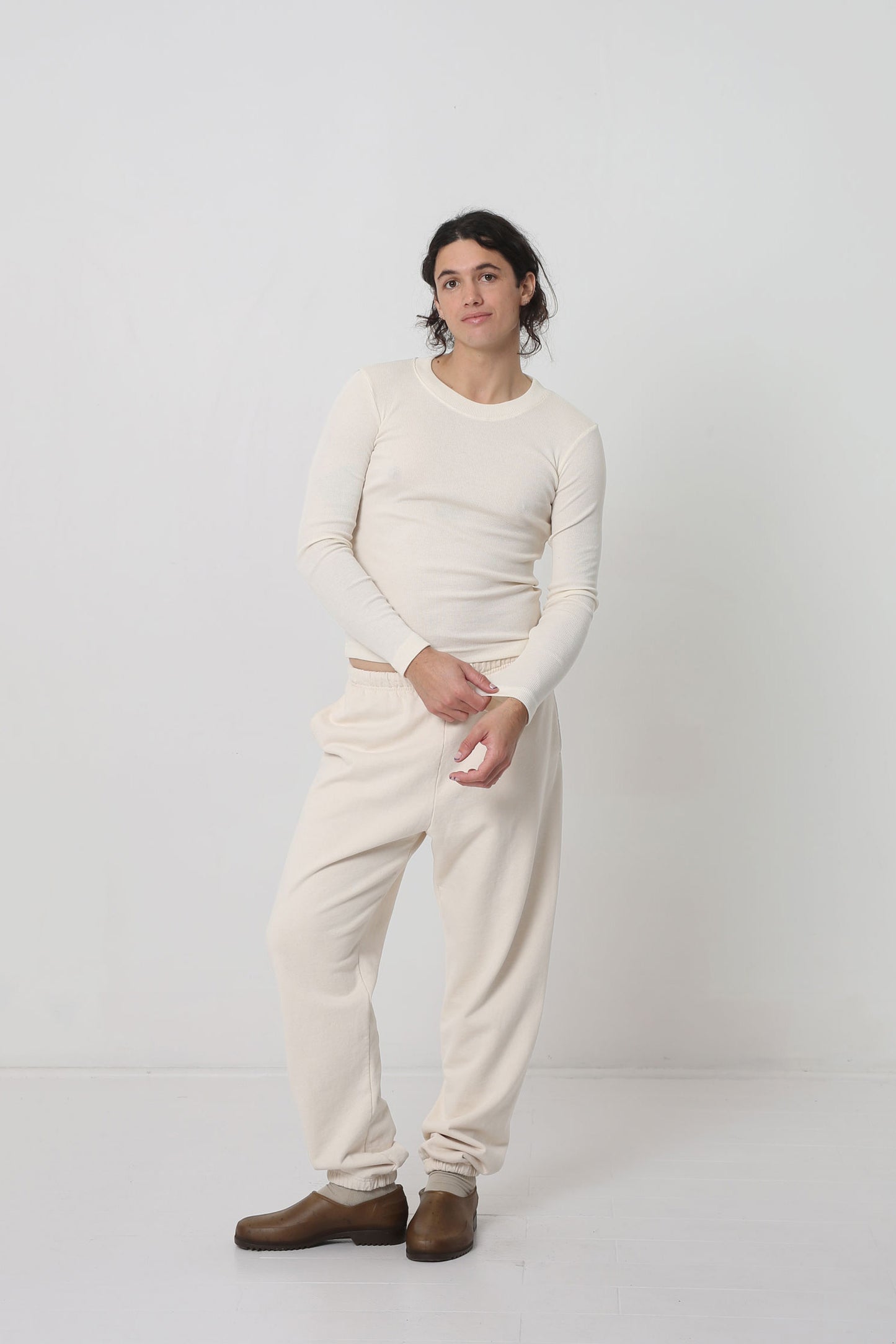 Styled with Scour Trash Sweatpants and Plasticana shoes.