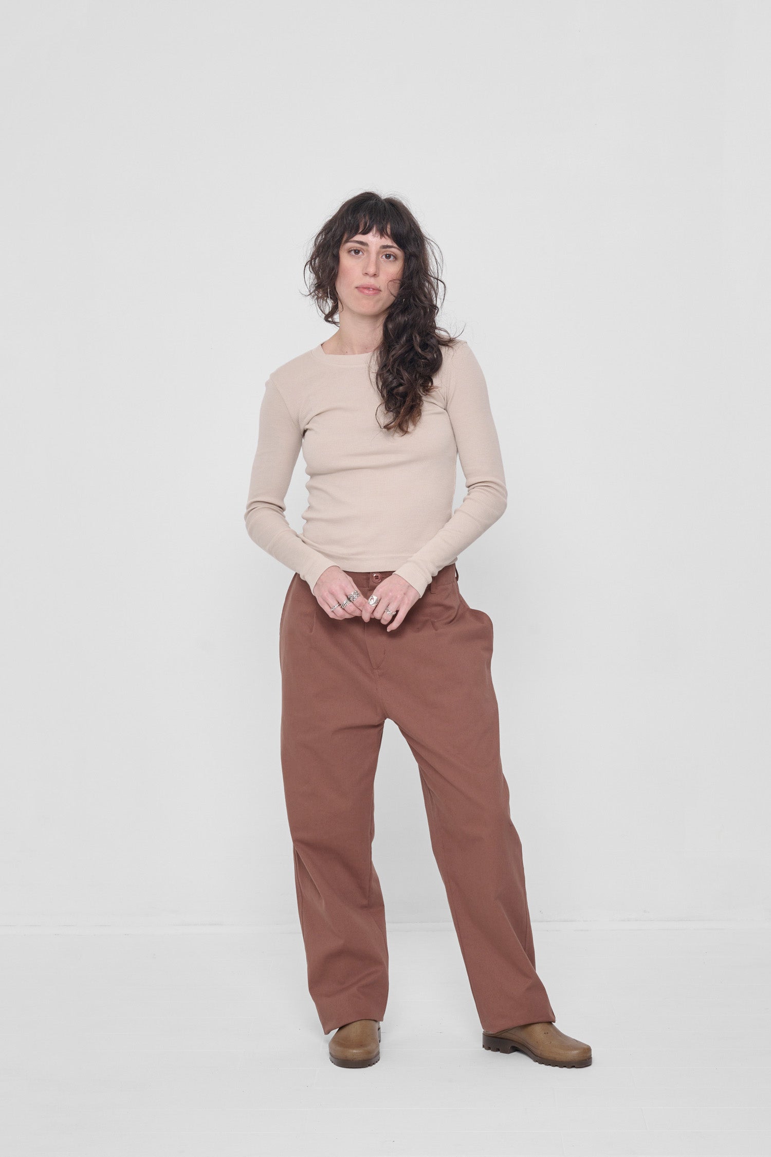 Styled with Potting Soil Life Uniform Pants and Plasticana shoes.