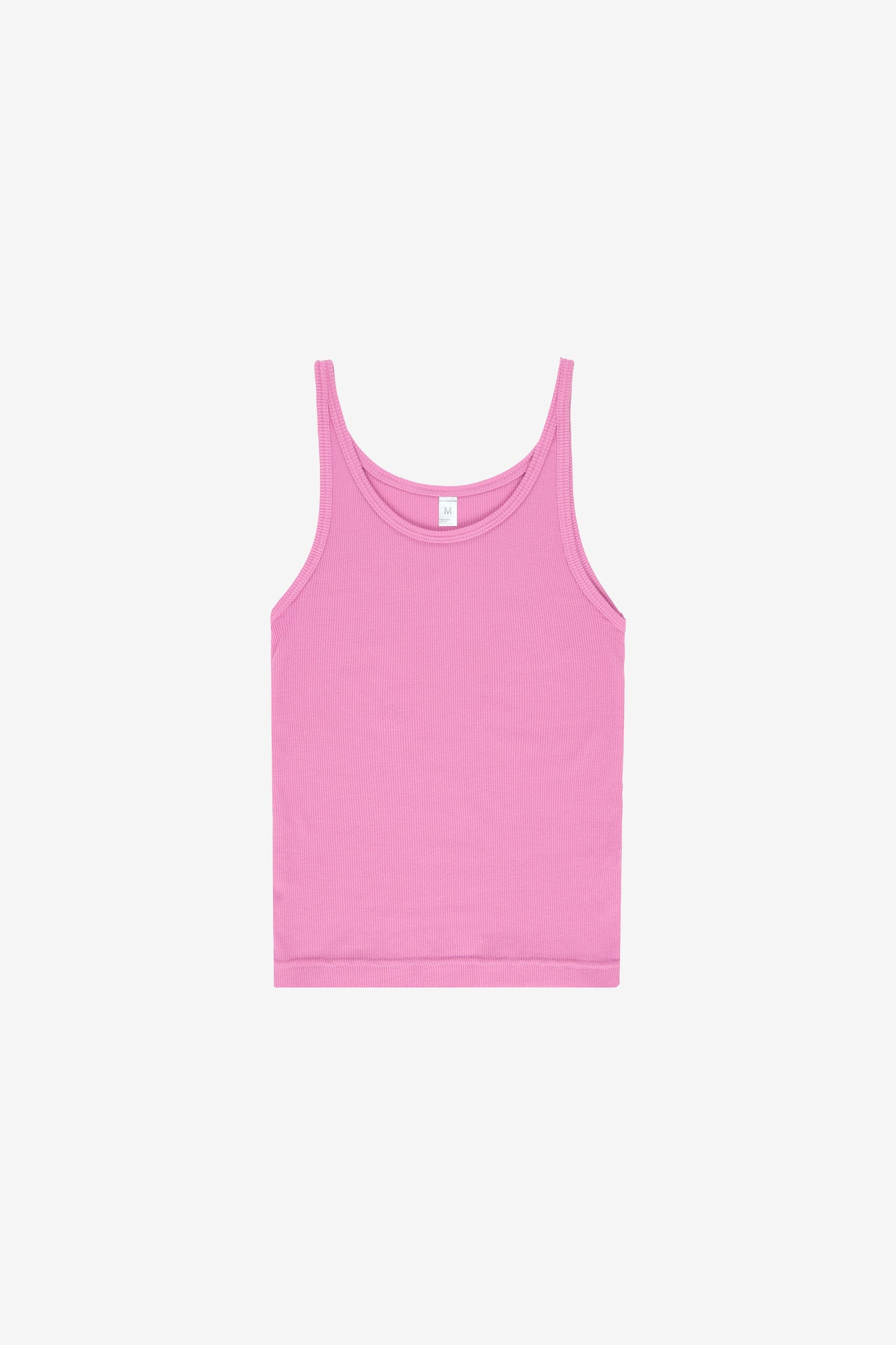 Flat lay showing the rectangular and semi-cropped torso shape.