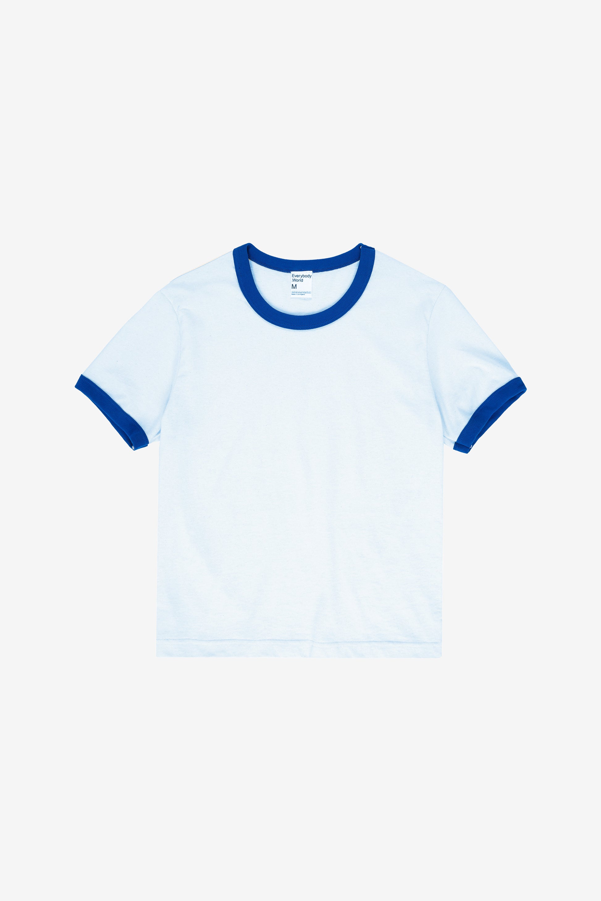 Flat lay showing the slim rectangular body and sleeves.