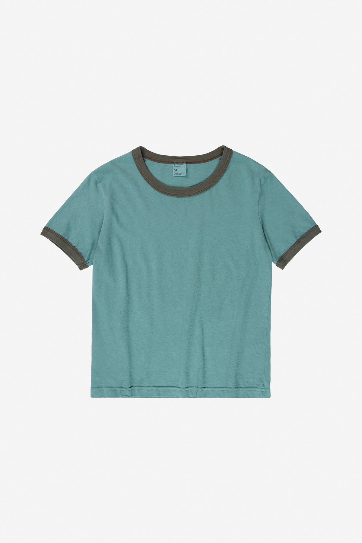 Ringer Trash Tee in Oyster – flat lay, no model