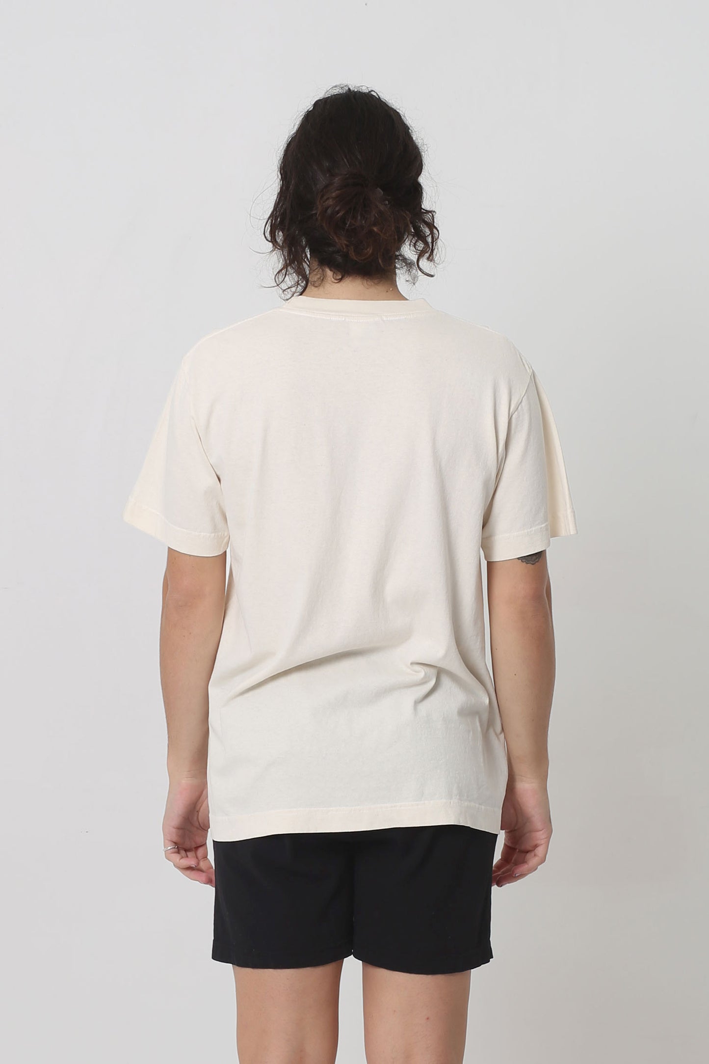 Back view showing the relaxed fit throughout.