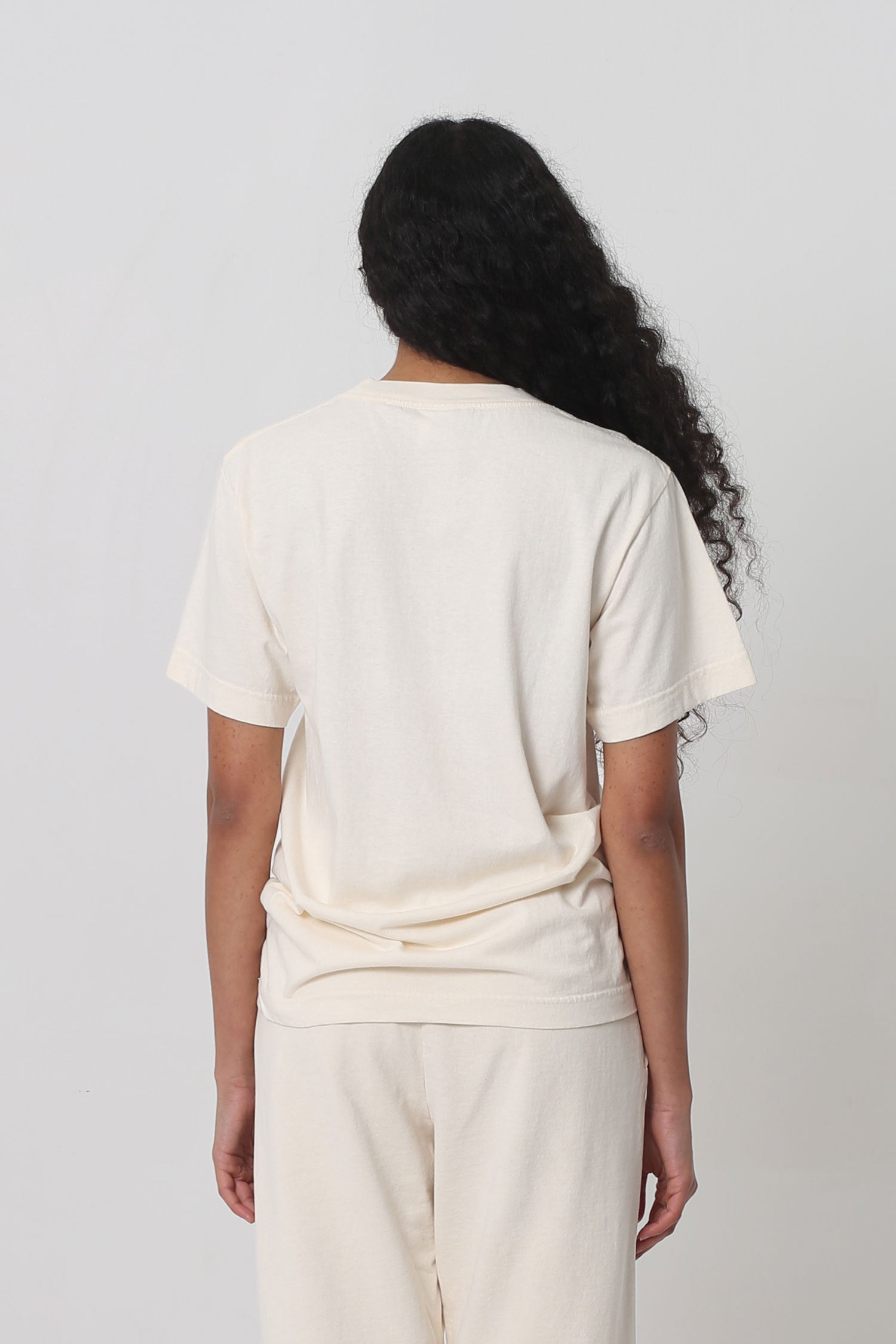 Back view showingn relaxed fit throughout