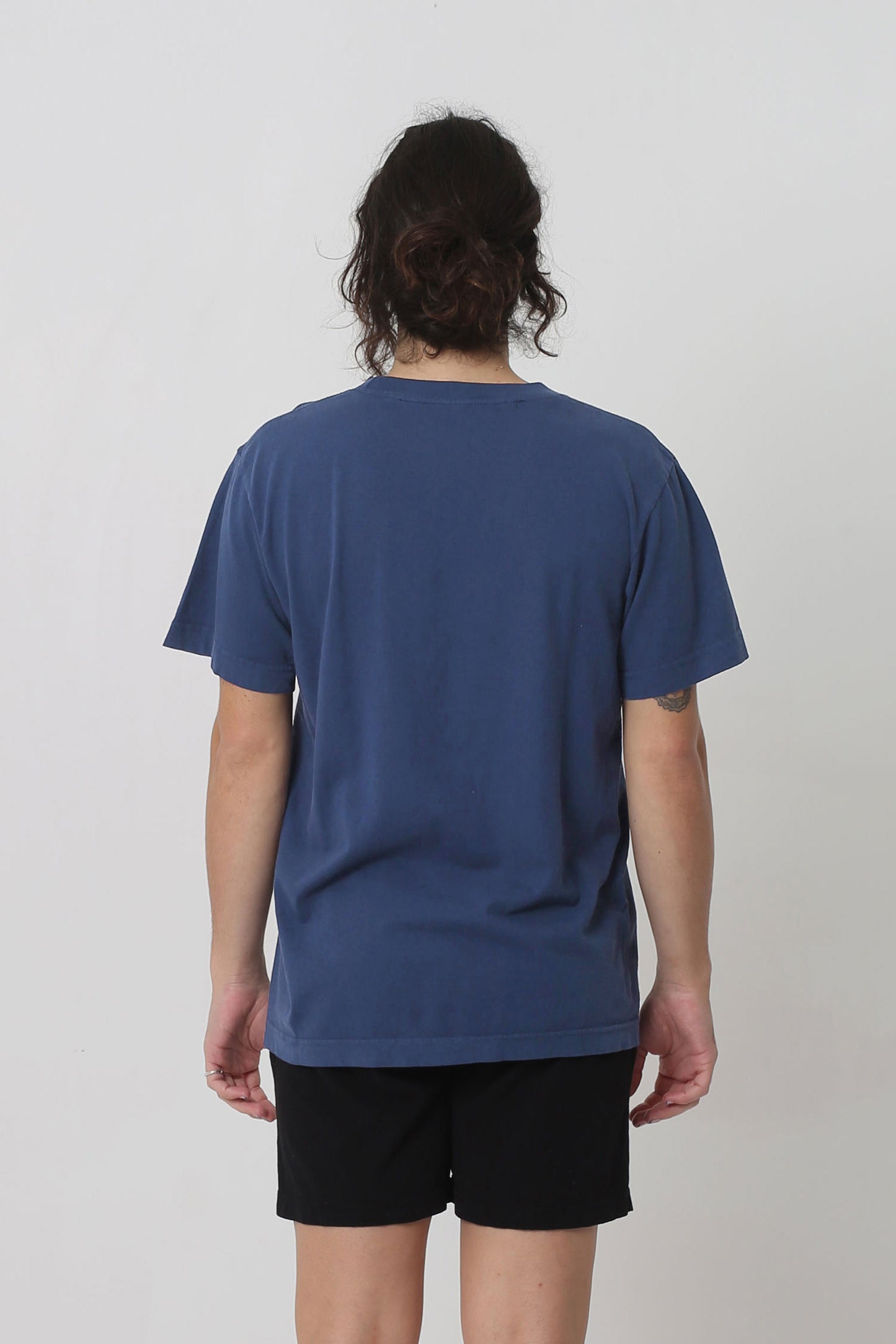 Back view showing the relaxed fit throughout.