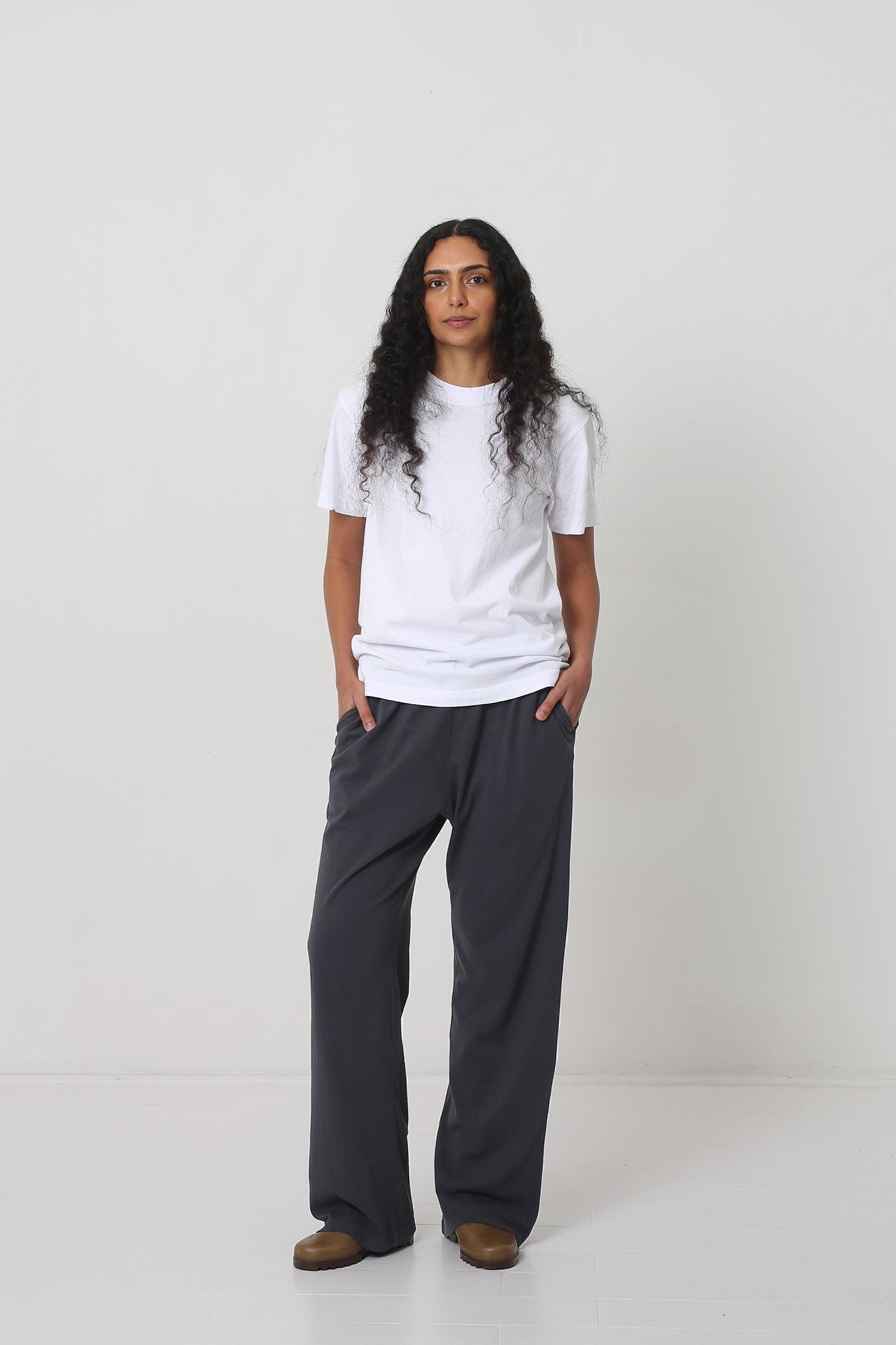 Styled with Slate Apartment Pants and Plasticana shoes.