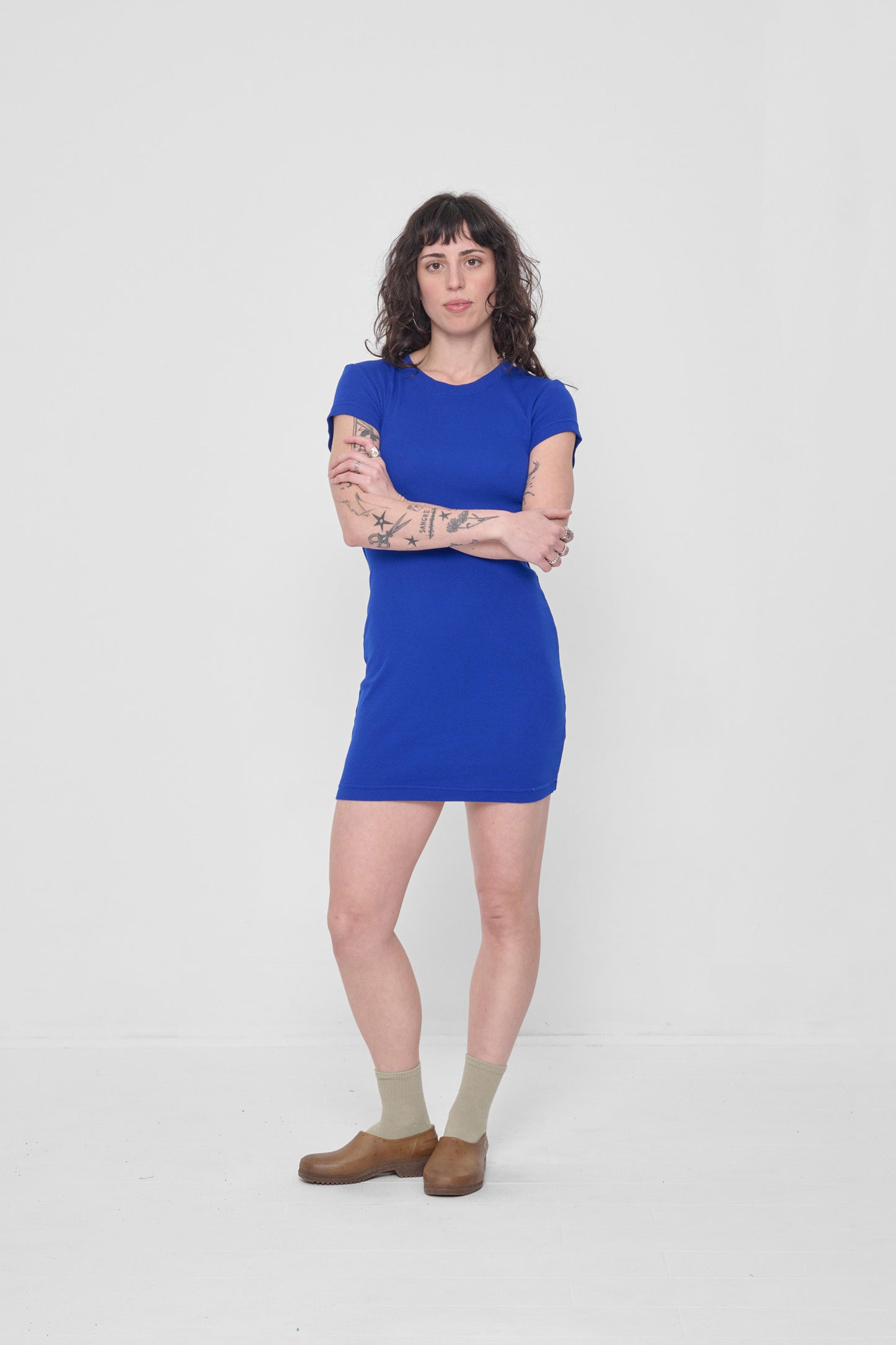 Styled with Lapis Rib Dress.