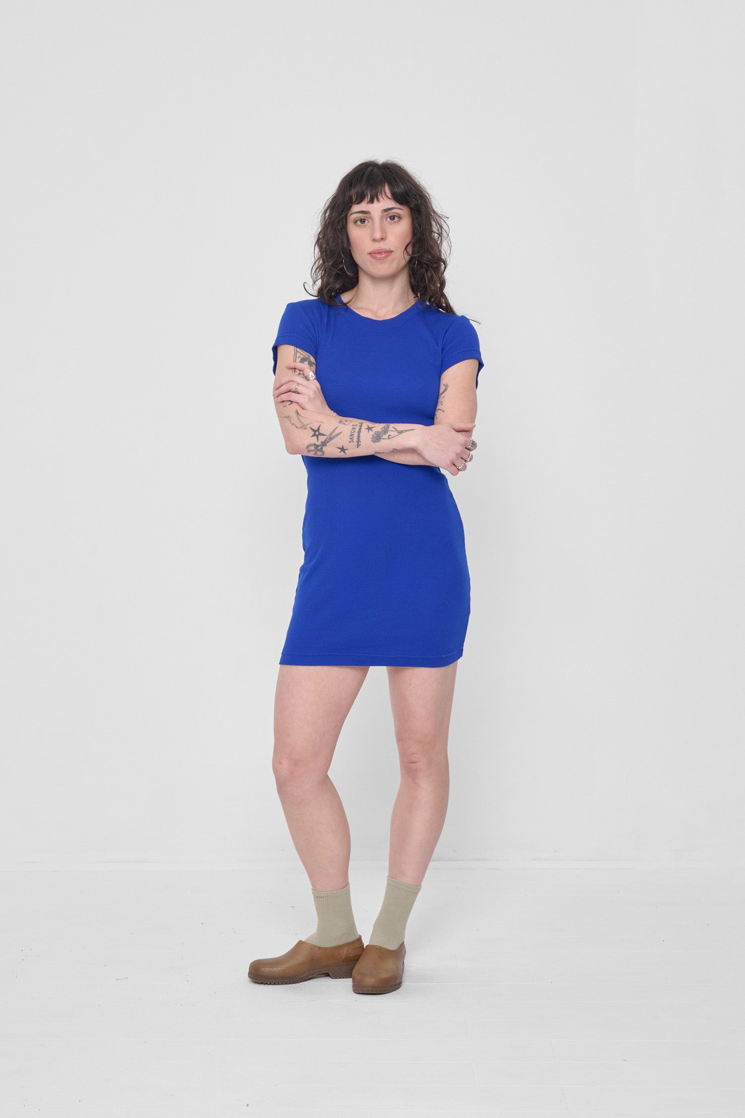 Styled with Lapis Rib Dress.
