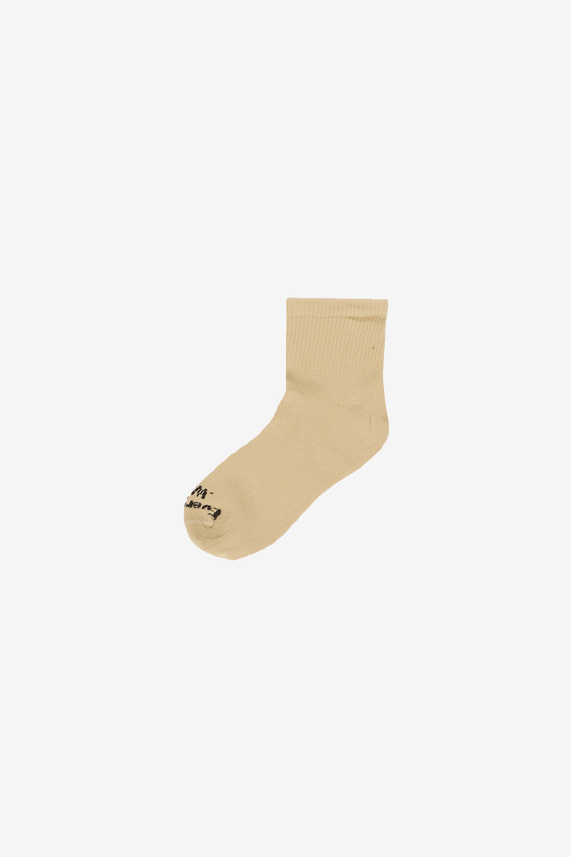 Flat lay of Turtle Dove Spring Socks with Everybody.World branding in white.