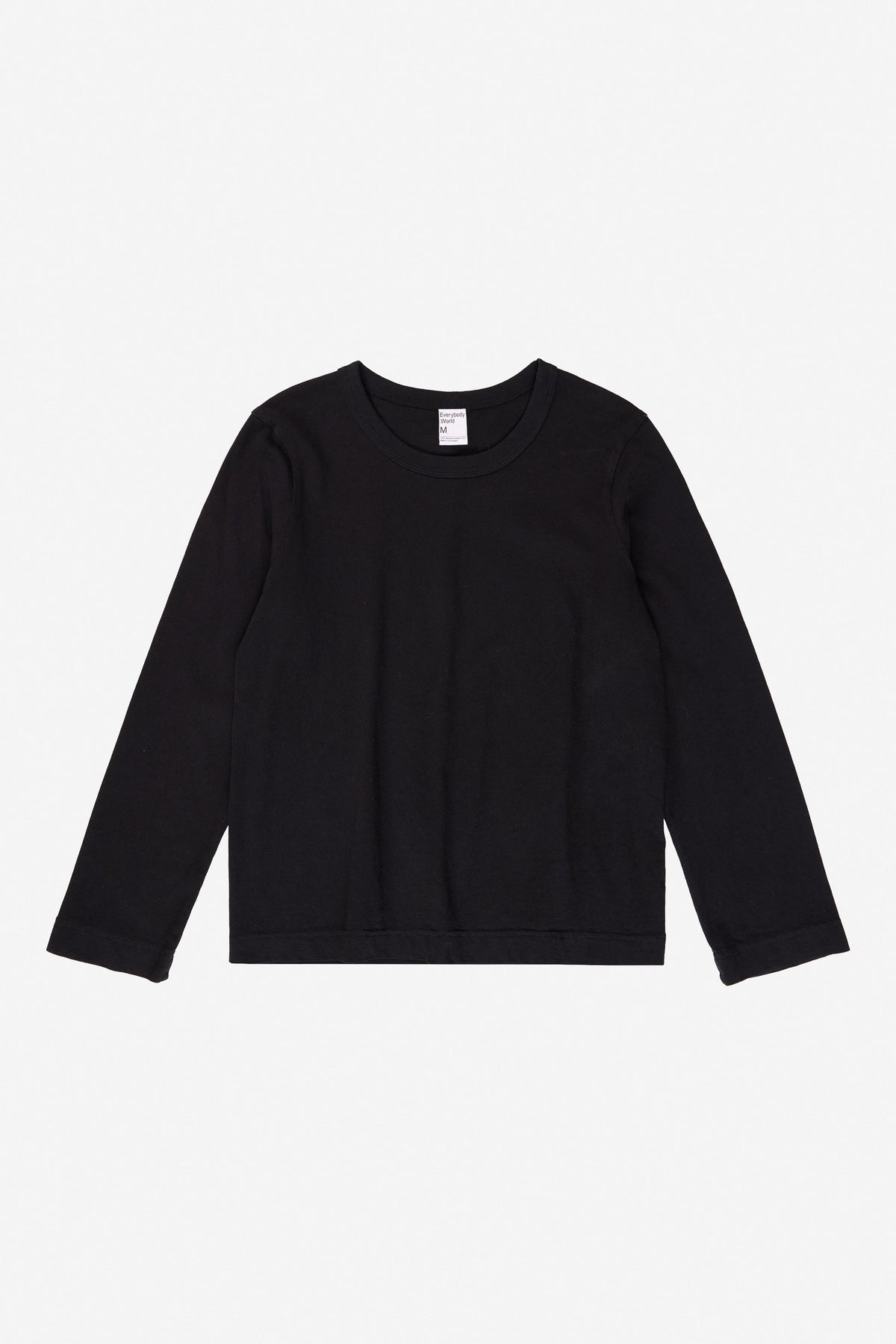Straight Sleeve Tailored Trash Tee in Black - flay lay, no model