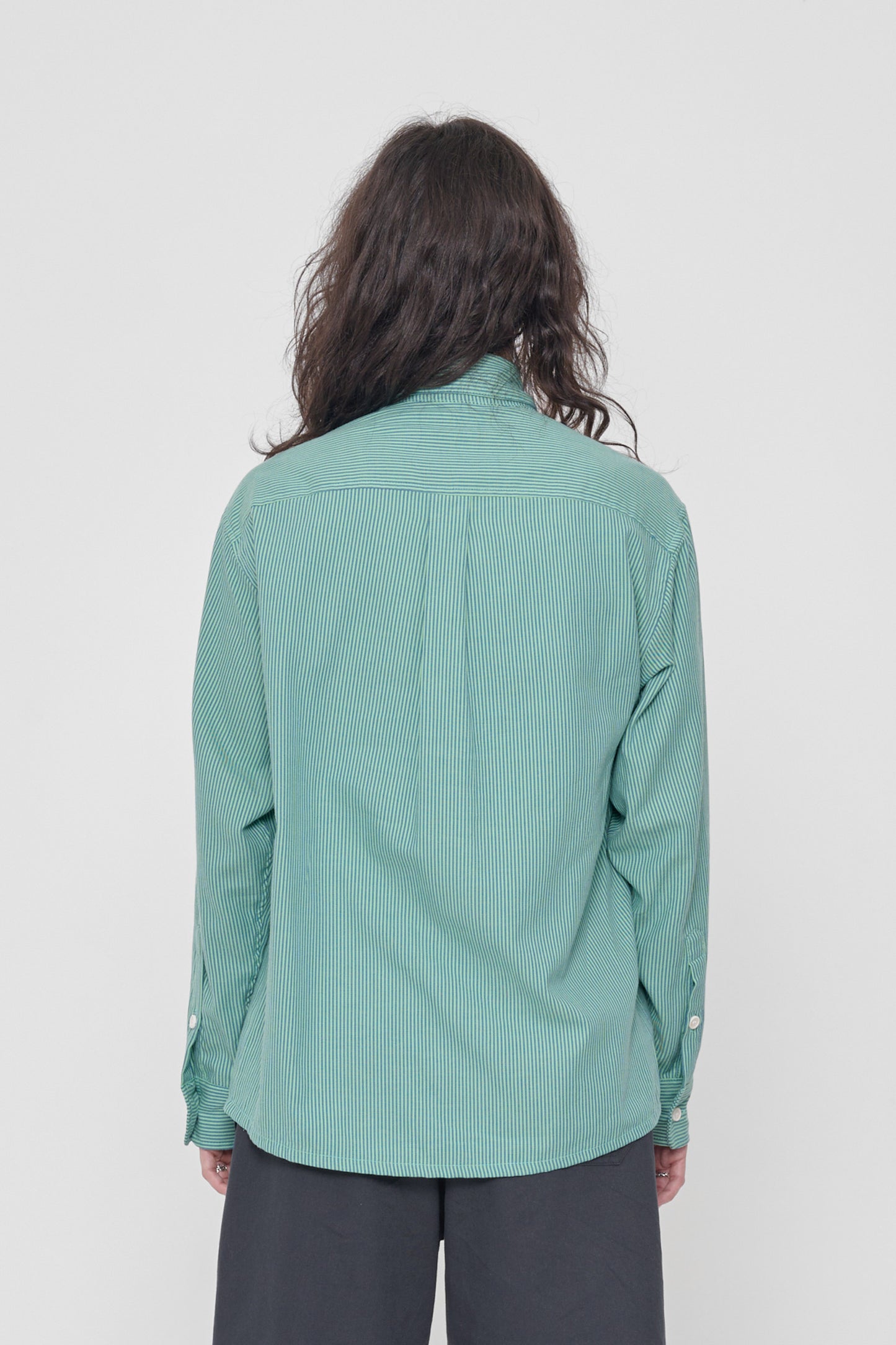 Stripe Button-Up Shirt