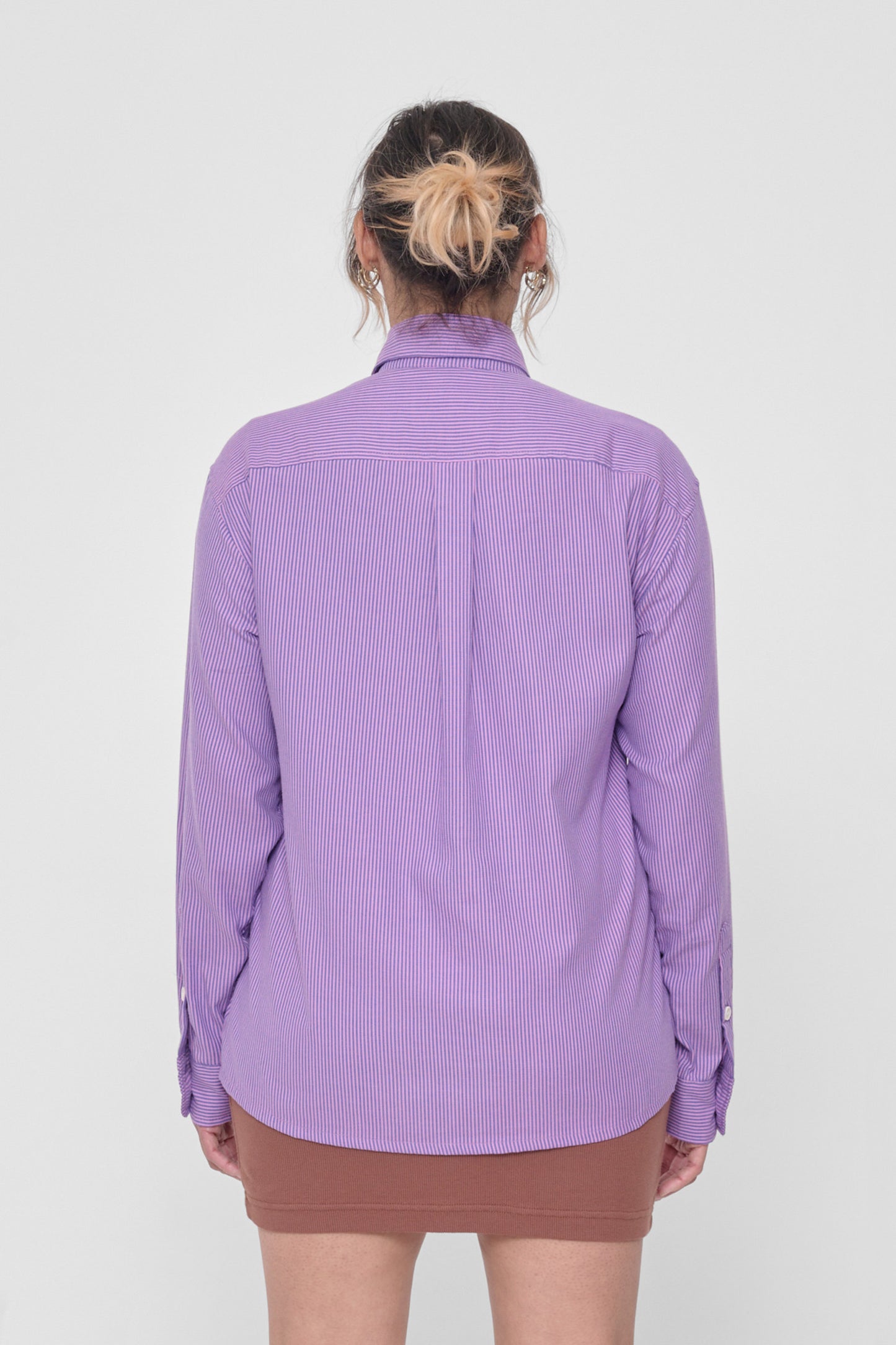 Stripe Button-Up Shirt