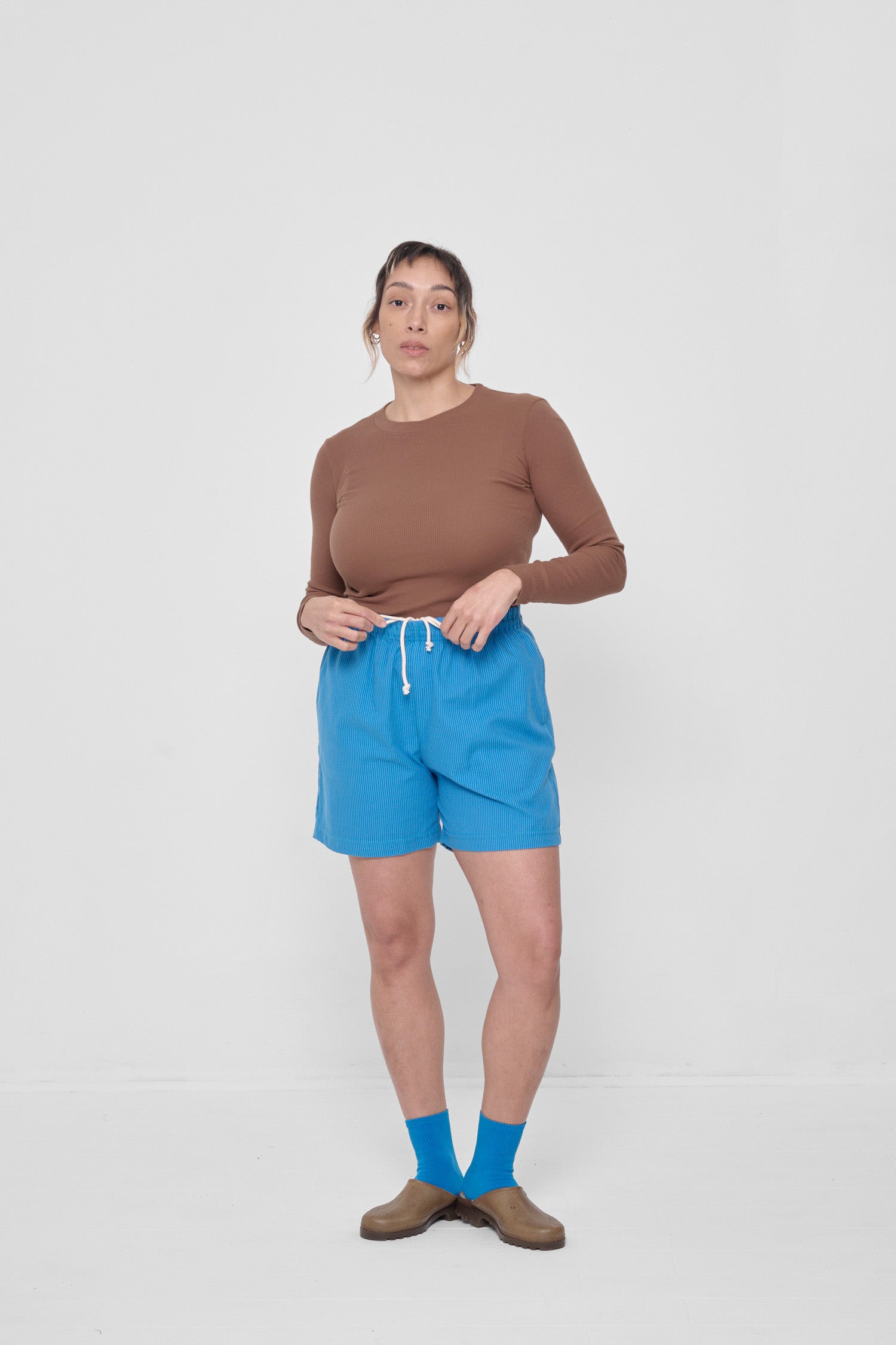 Styled with Potting Soil Rib Long Sleeve and Malibu Spring Socks.