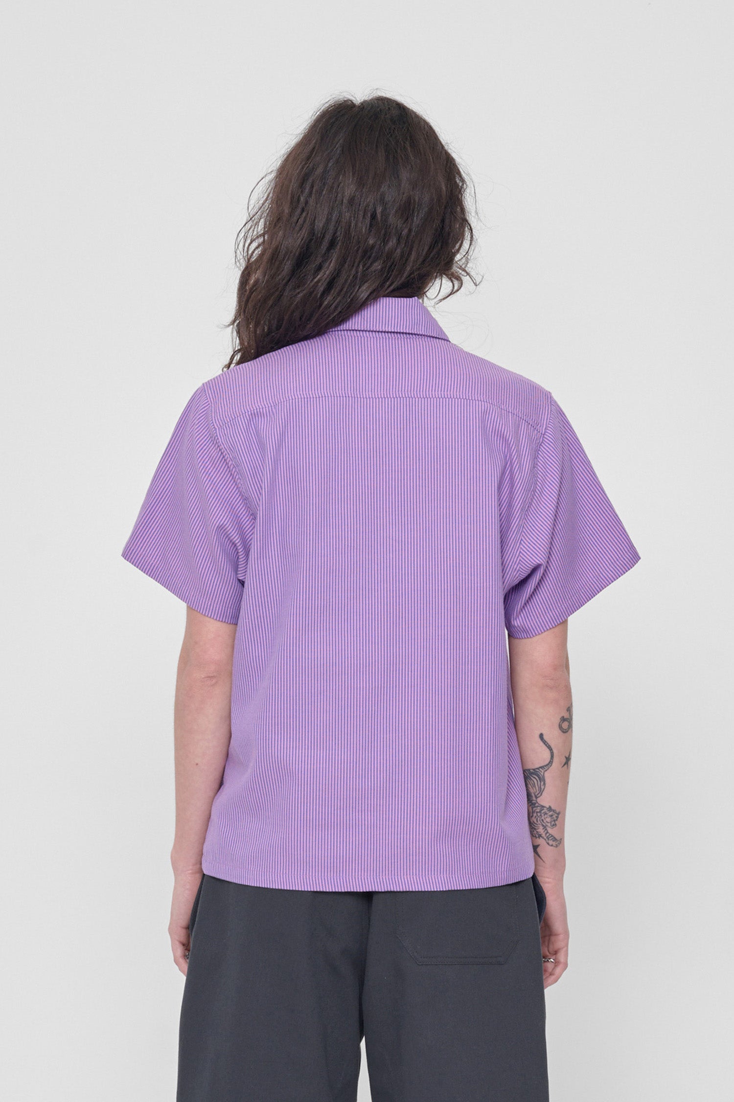Back view showing the yoke and relaxed fit through the body. 