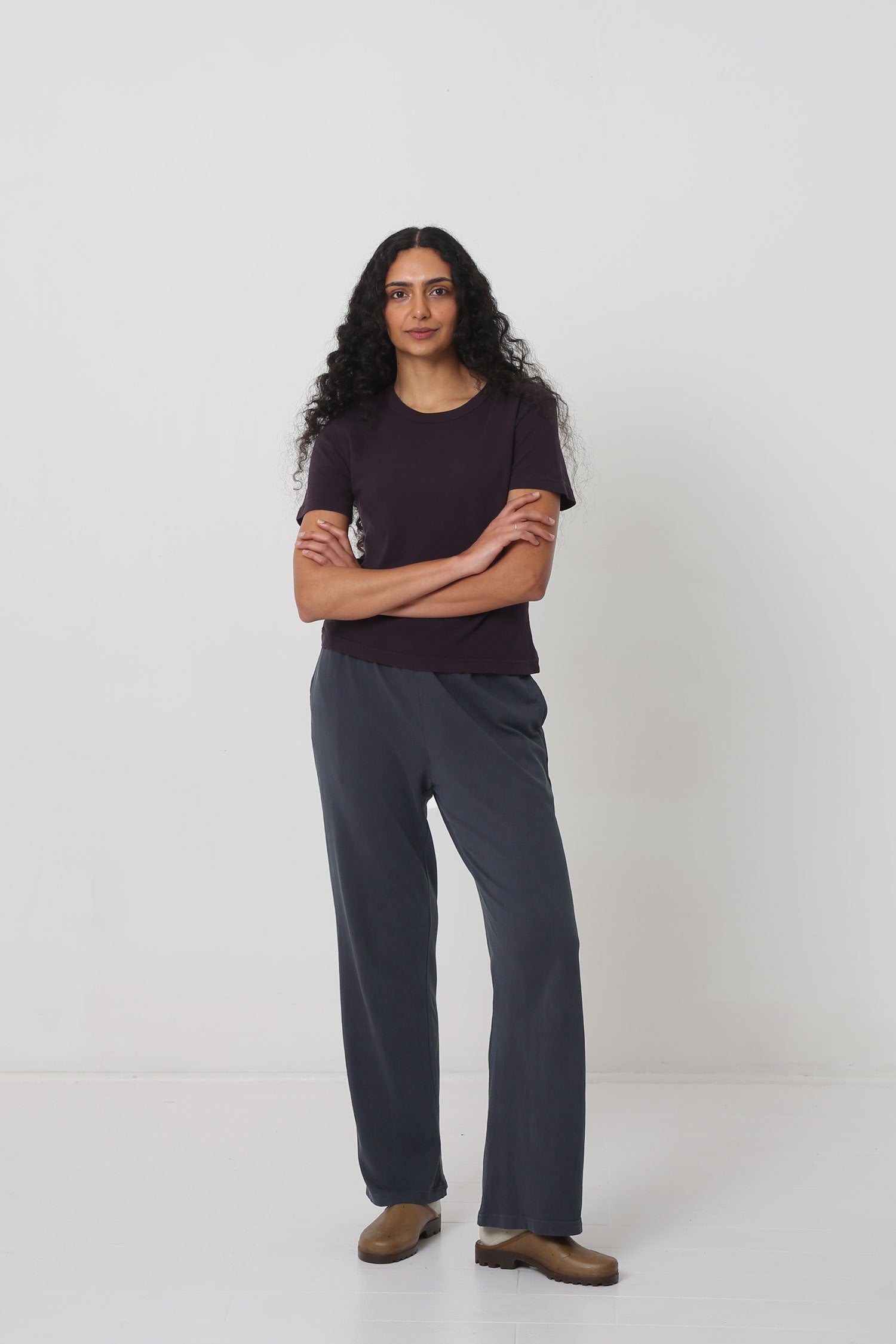 Styled with Slate Apartment Pants and Plasticana shoes.