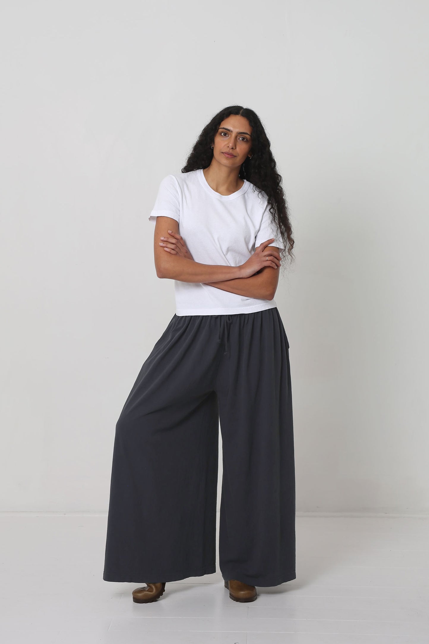 Styled with Slate Tubular Pants and Plasticana shoes.