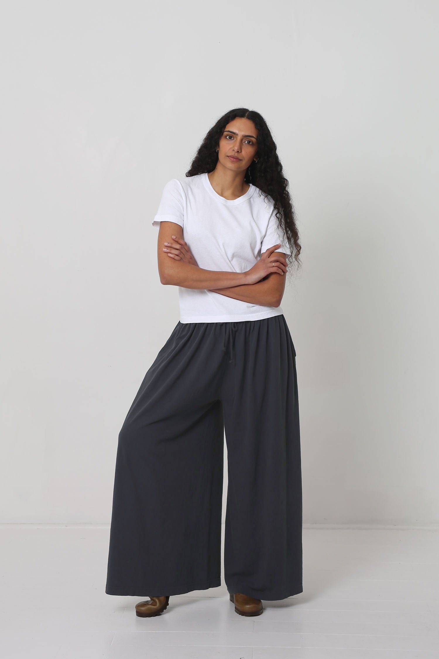 Styled with Slate Tubular Pants and Plasticana shoes.