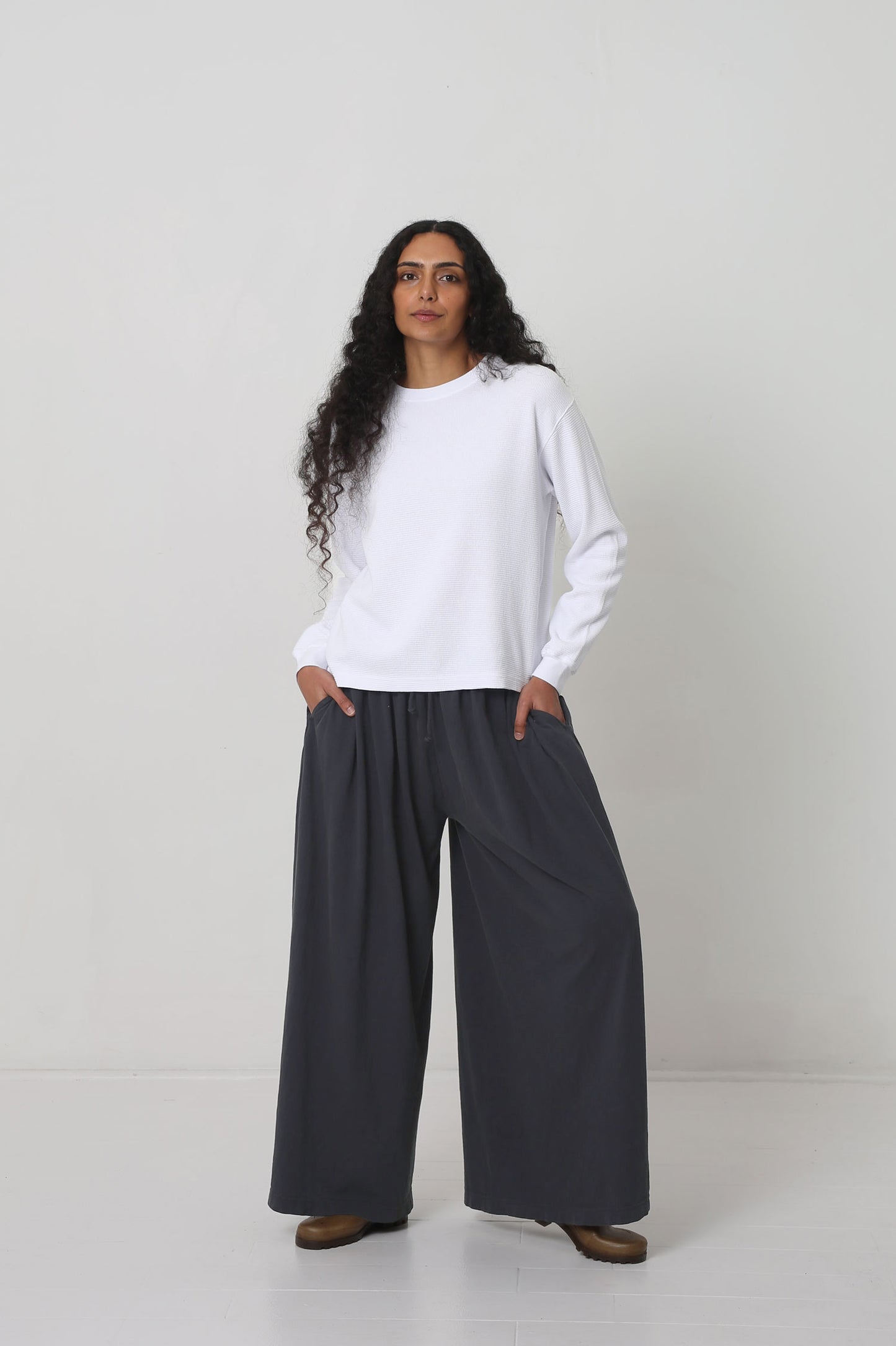 Styled with Slate Tubular Pants and Plasticana shoes.