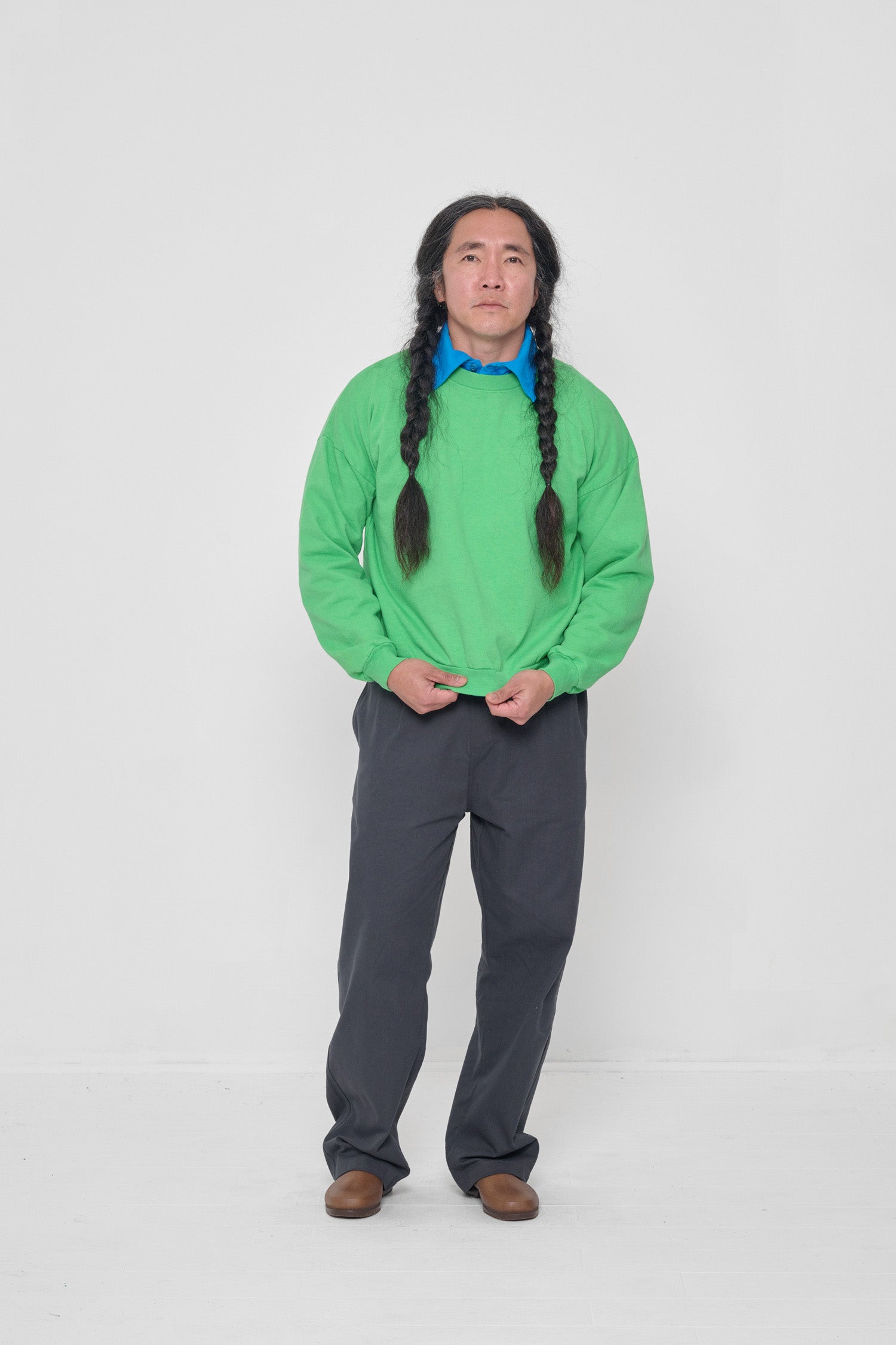 Styled over Malibu Rugby Trash Polo and Slate Life Uniform Pants. 