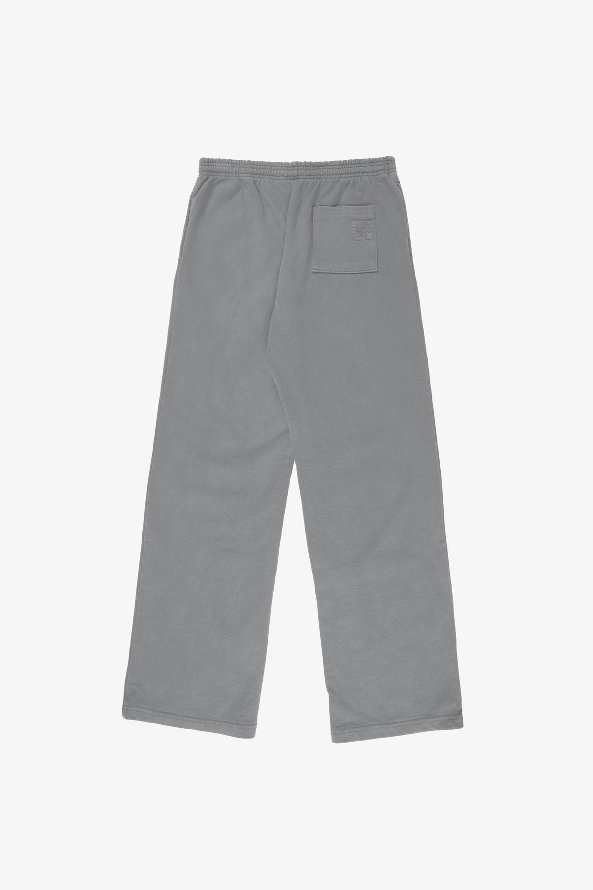 Trash Fleece Apartment Pants in Stone – back view flat lay, no model