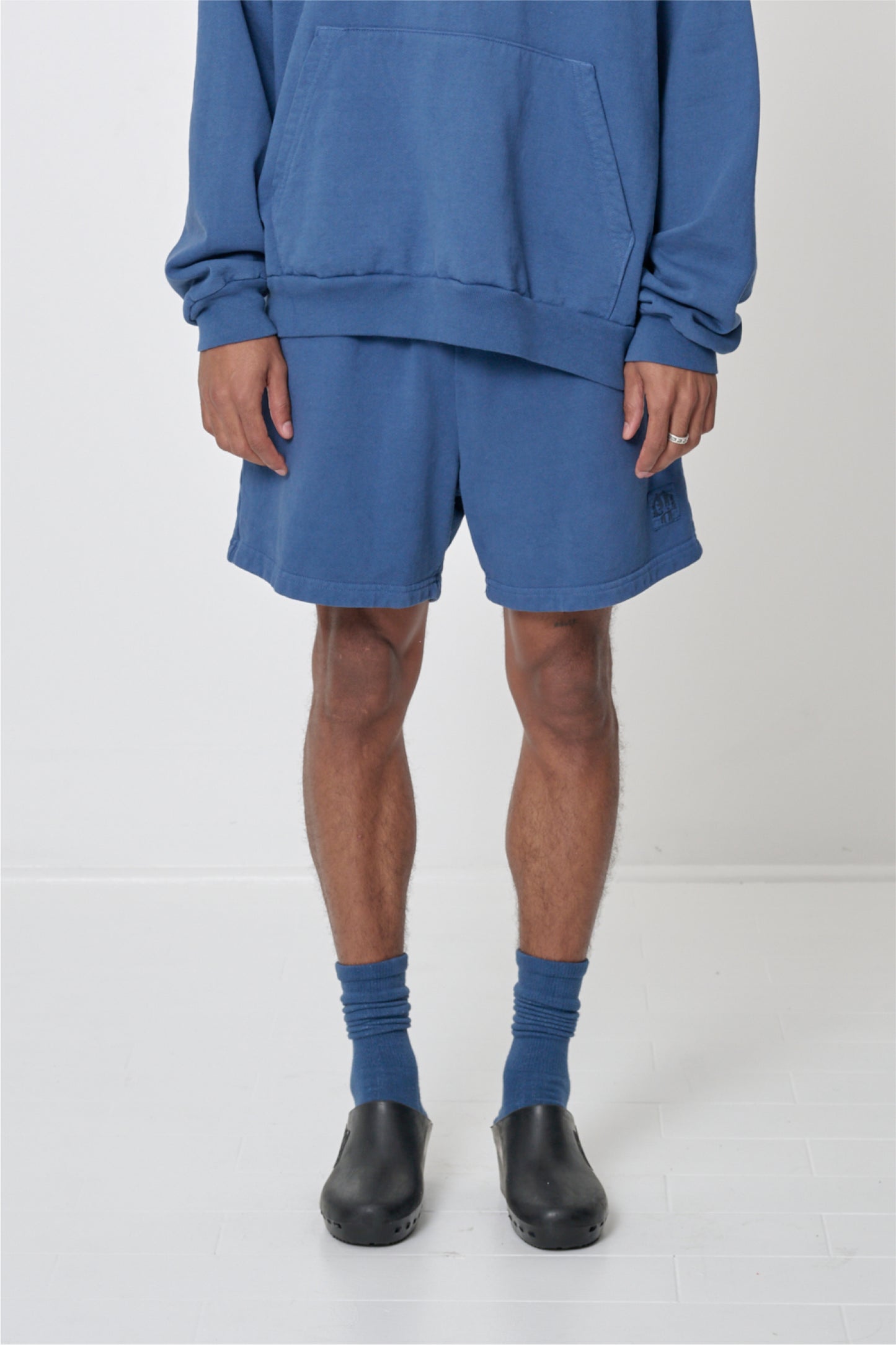 Trash Fleece Everyday Shorts in Denim - Everybody.World