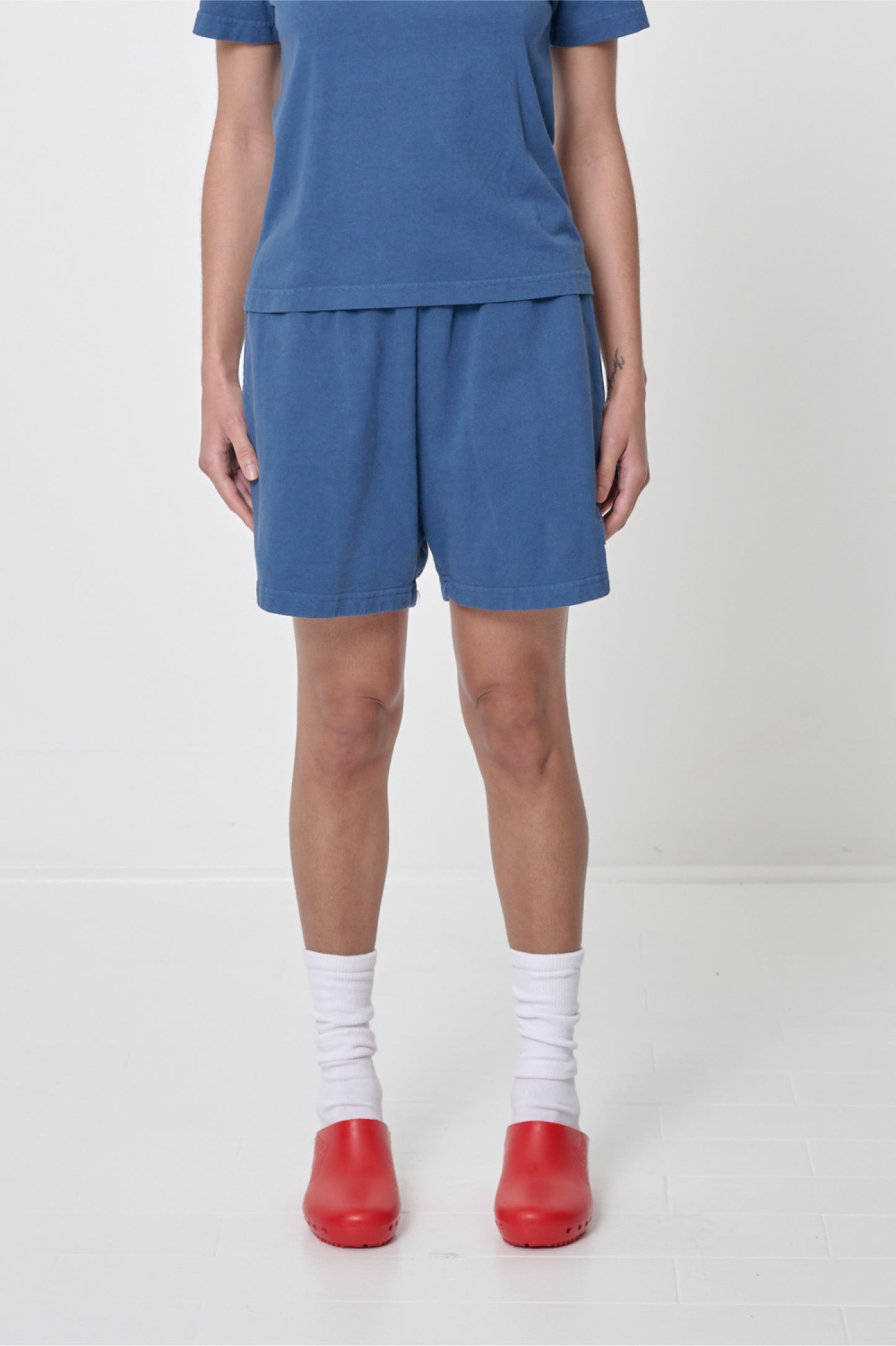 Trash Fleece Everyday Shorts in Denim - Everybody.World