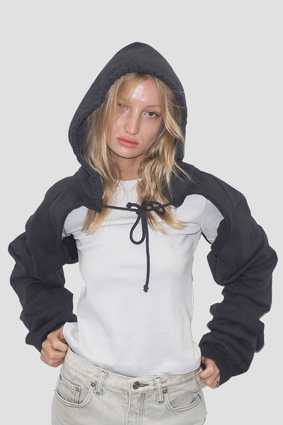＜THROW＞ Hoodie Scarf Trash Hoodie Scarf — Everybody.World
