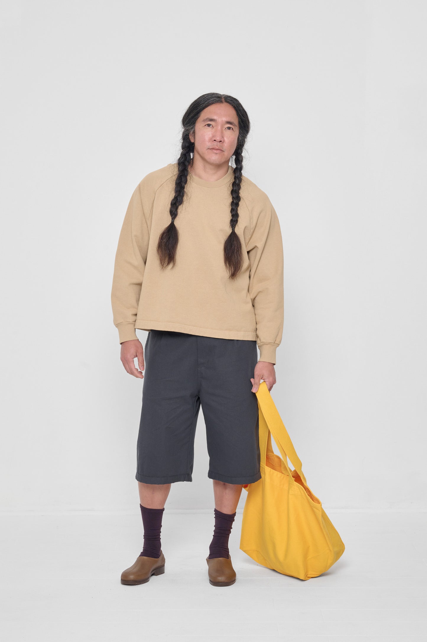 Styled with Slate Bermuda Shorts and Everybody Yellow Big Tote. 
