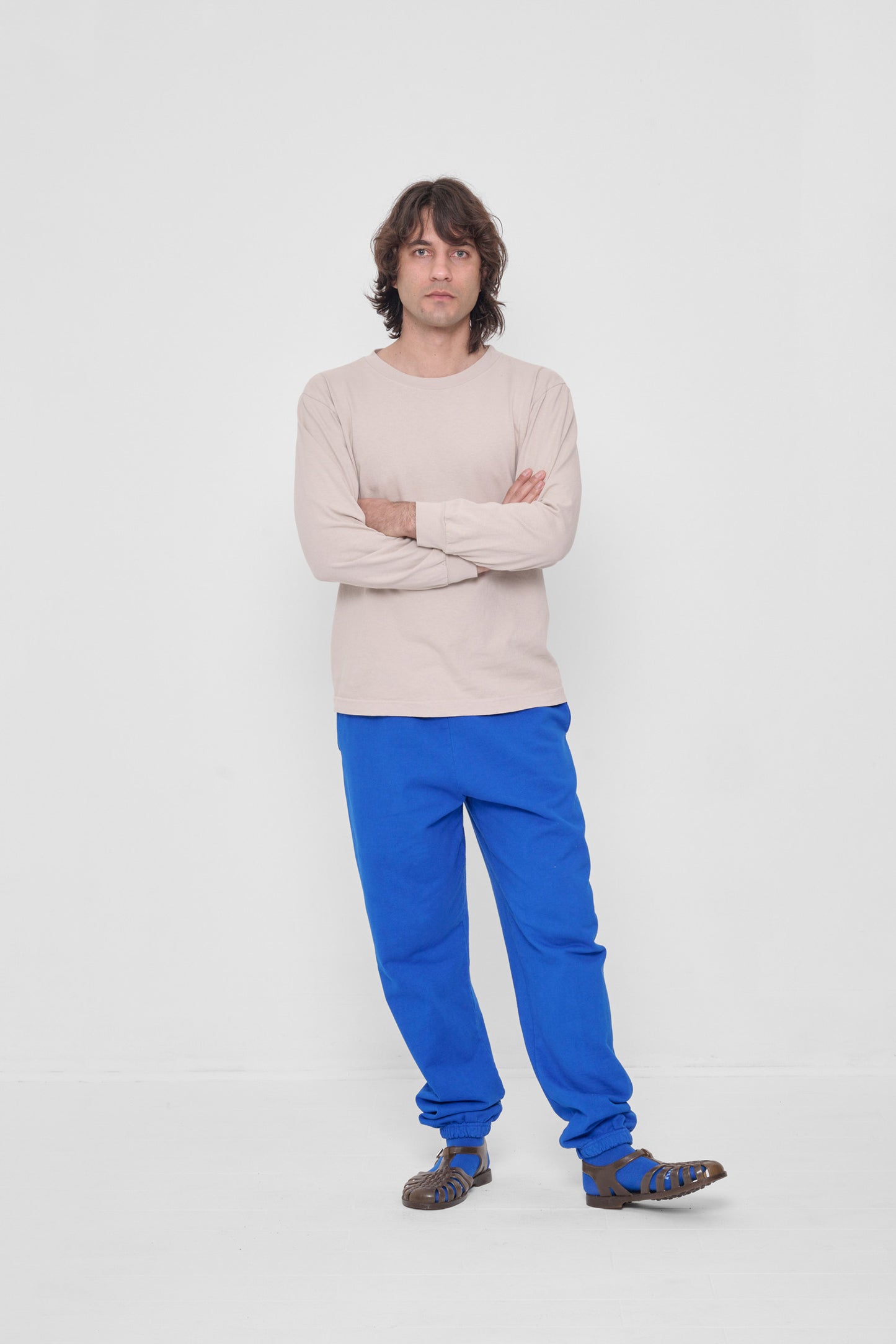 Styled with Oat Long Sleeve Trash Tee and Lapis Spring Socks.