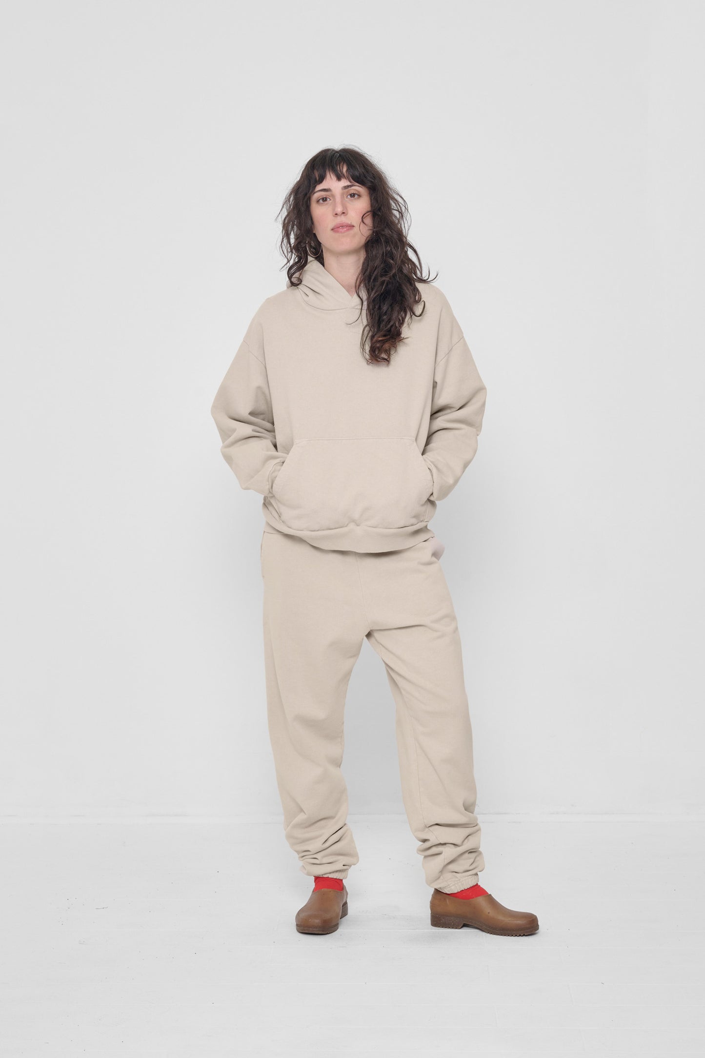 Styled with Oat Trash Hoodie and Lava Spring Socks. 