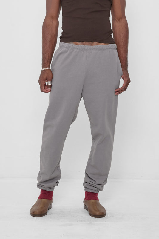 Trash Sweatpants in Stone – front view on model