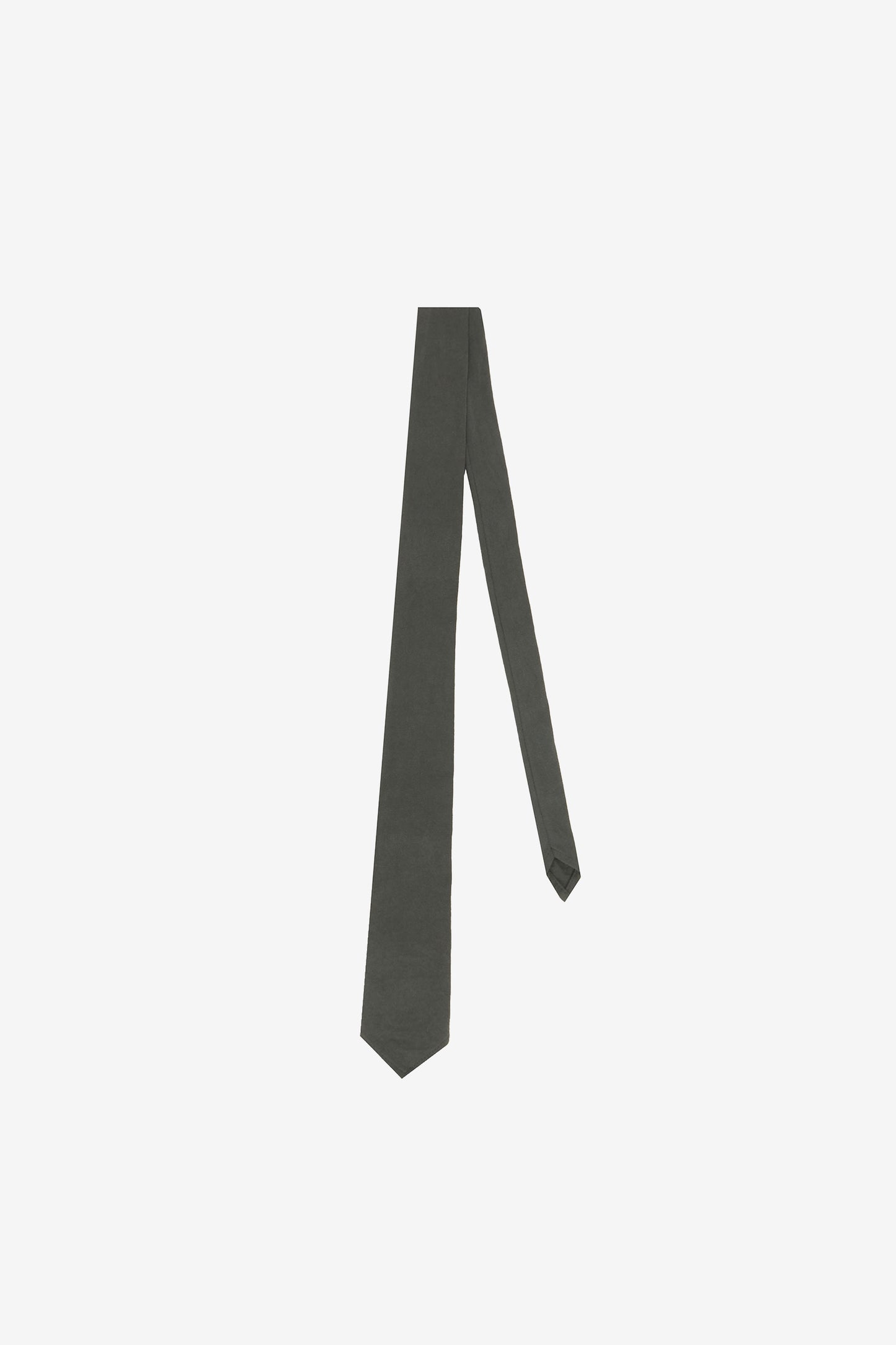 Front flat lay, tie folded in half. 