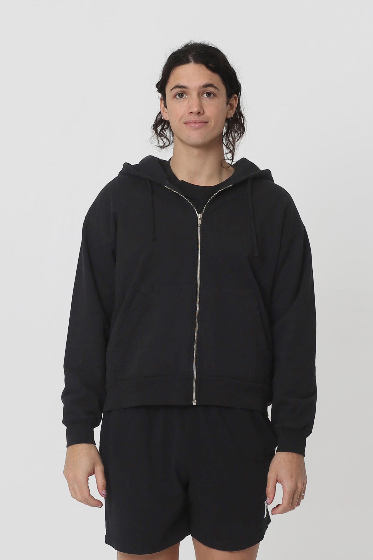 トップス everyone cotton zip up hoodie M everyone luxury cotton zip up hoodie (NAVY) | everyone