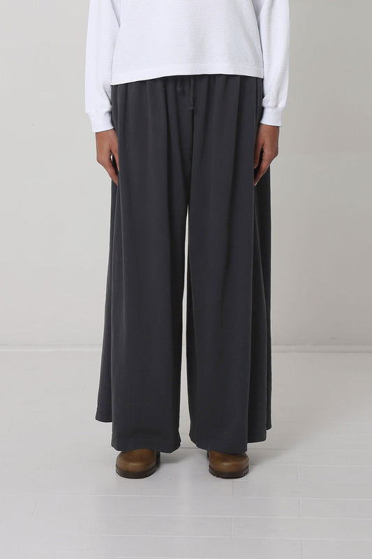 Waist-down front view of a 5'10' person in Slate Tubular Pants. 